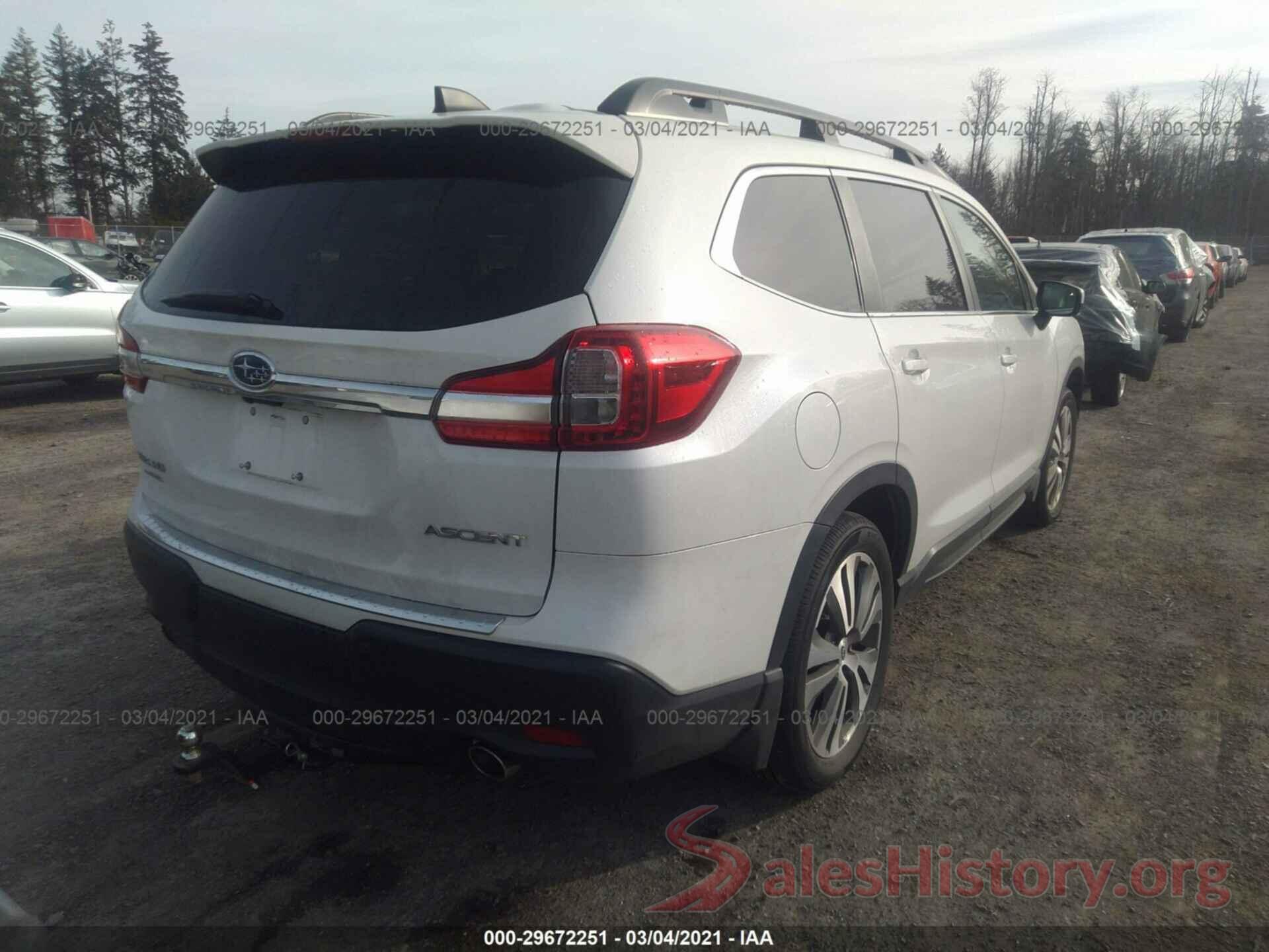 4S4WMAHD7L3437116 2020 SUBARU ASCENT