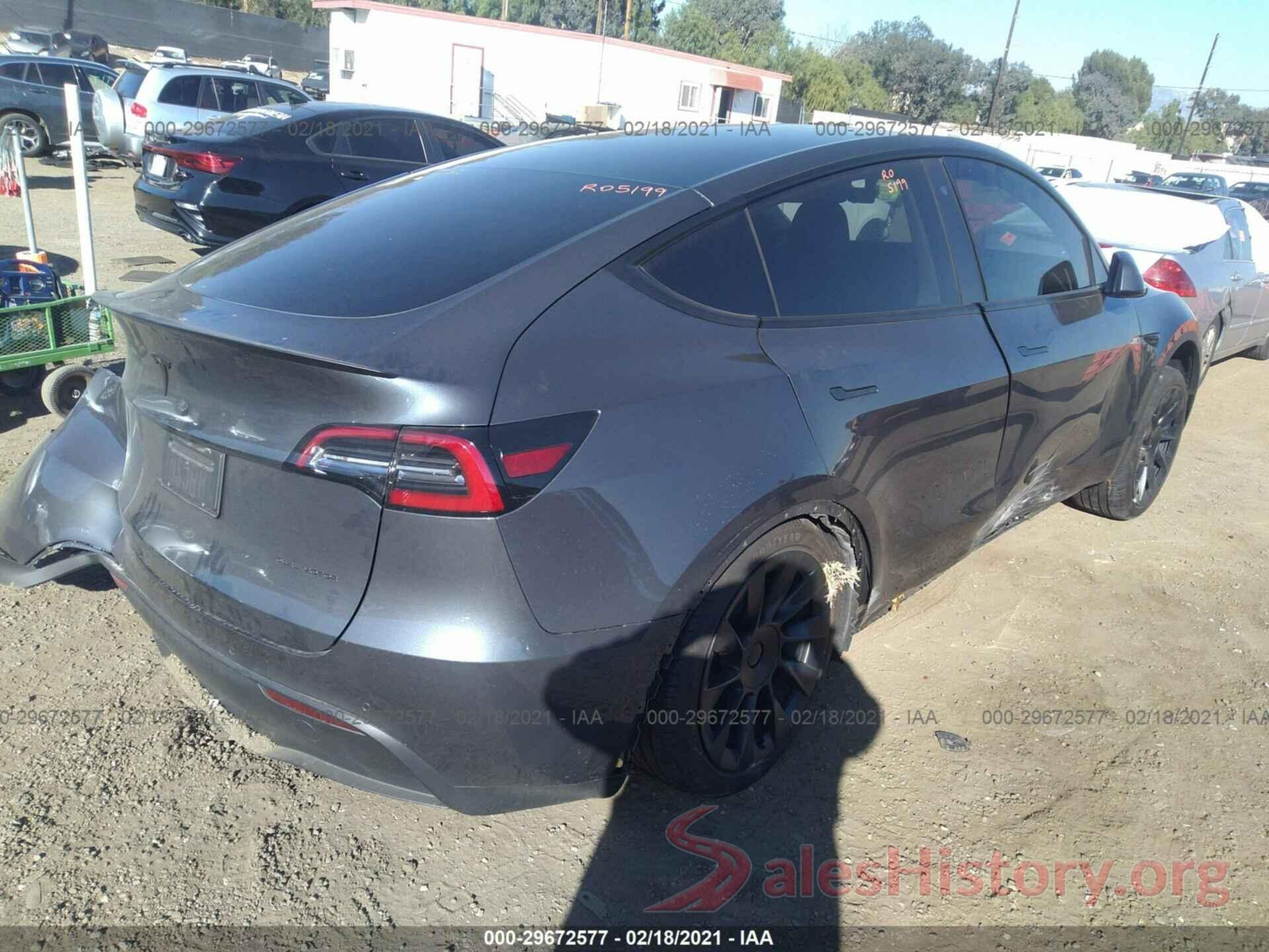 5YJYGDEFXLF000614 2020 TESLA MODEL Y