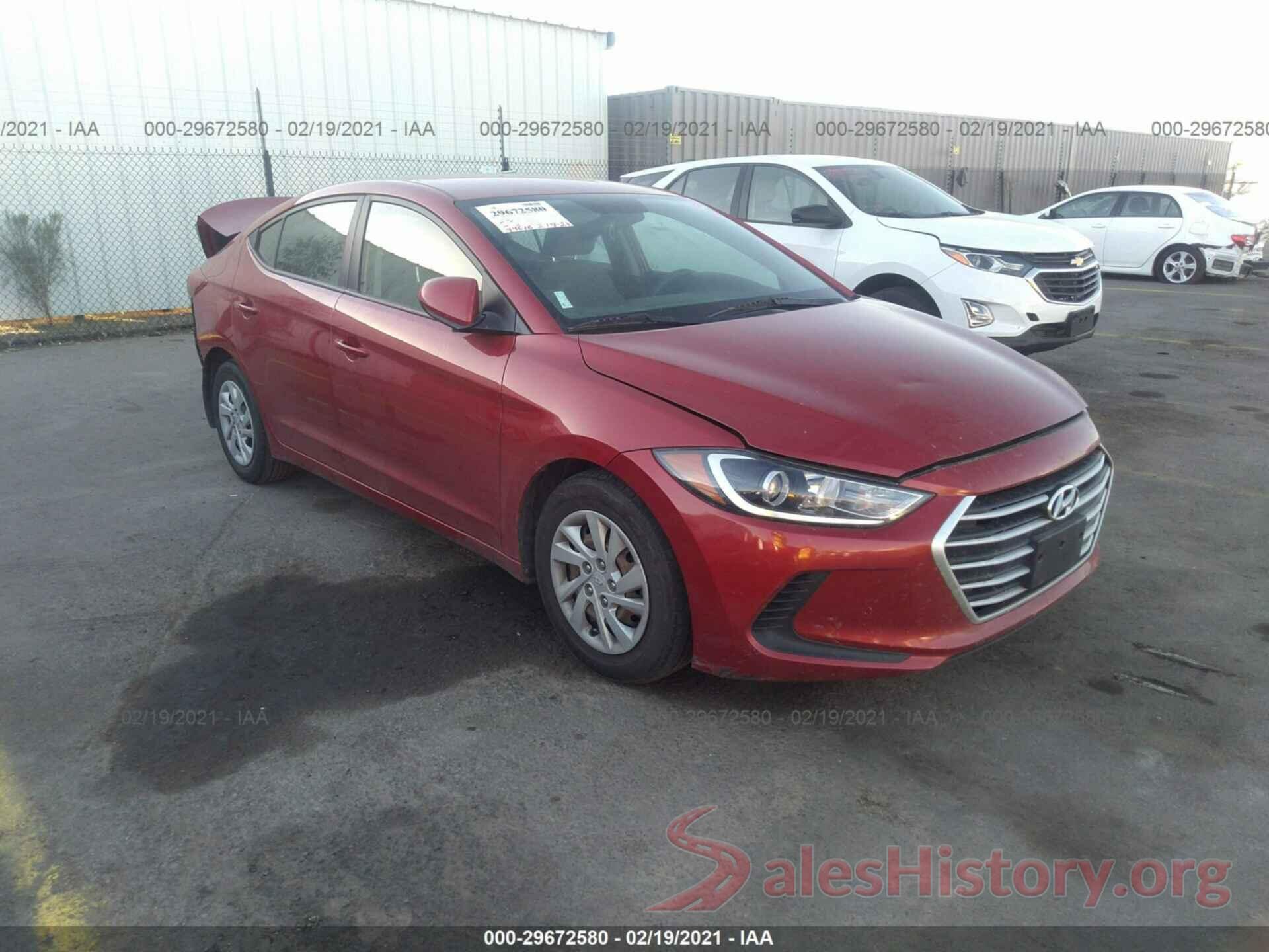 5NPD74LF9HH178475 2017 HYUNDAI ELANTRA