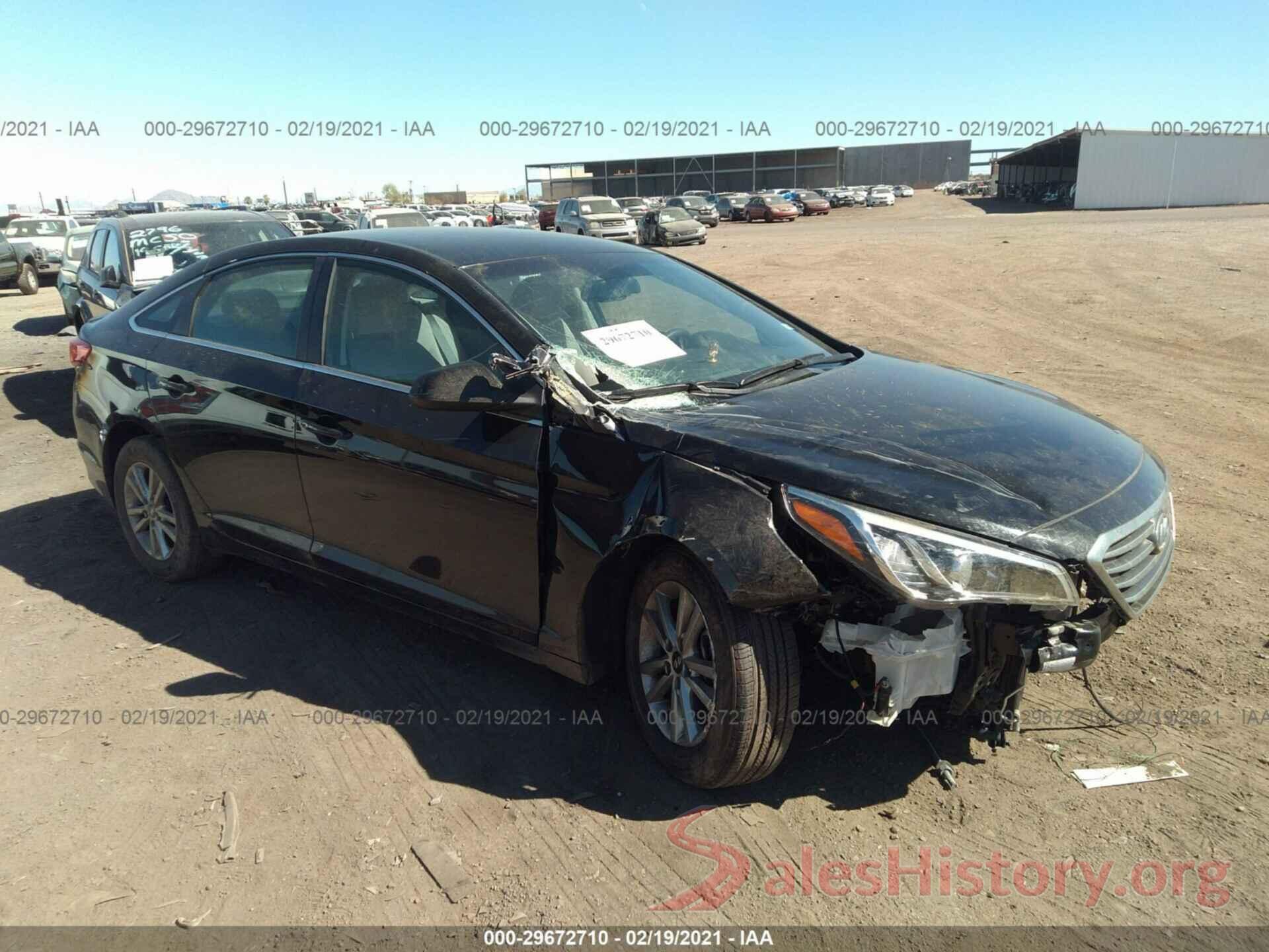 5NPE24AF2HH500301 2017 HYUNDAI SONATA