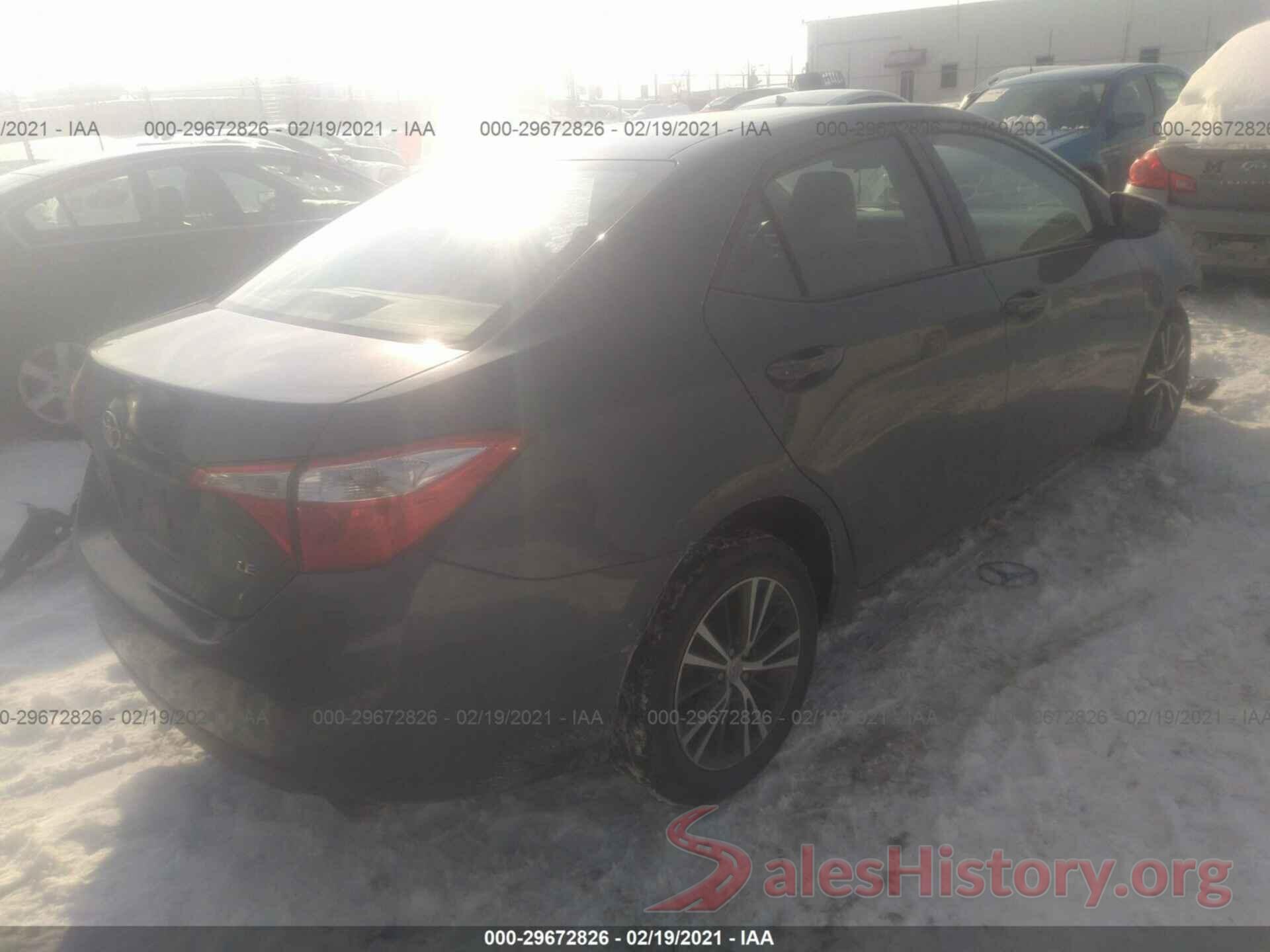 2T1BURHEXGC549447 2016 TOYOTA COROLLA