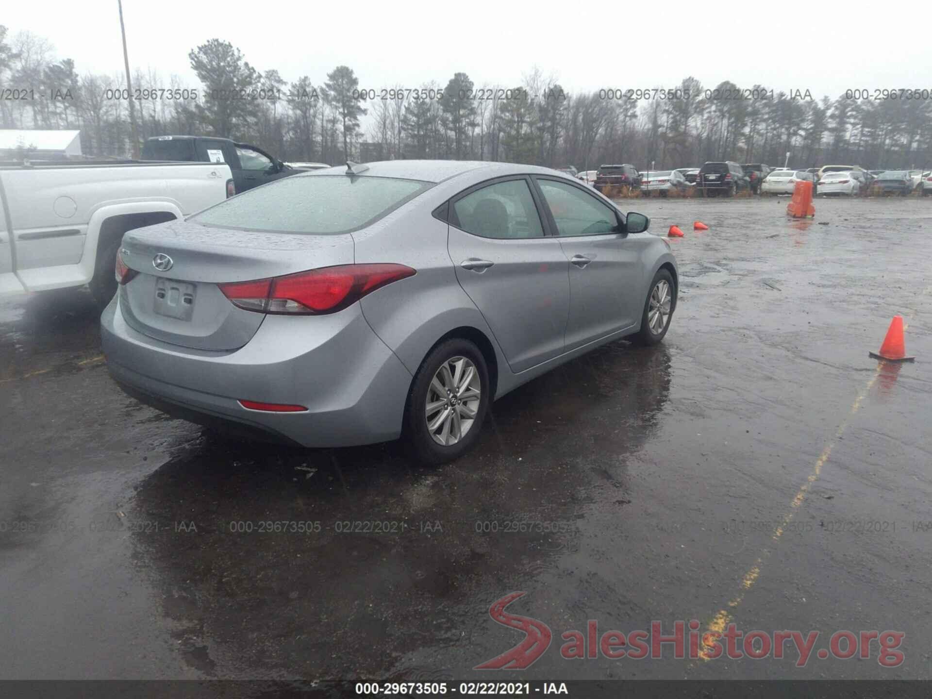 5NPDH4AE7GH670489 2016 HYUNDAI ELANTRA