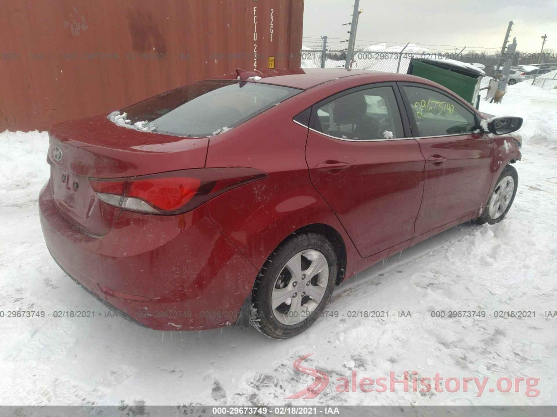 KMHDH4AE4GU572568 2016 HYUNDAI ELANTRA