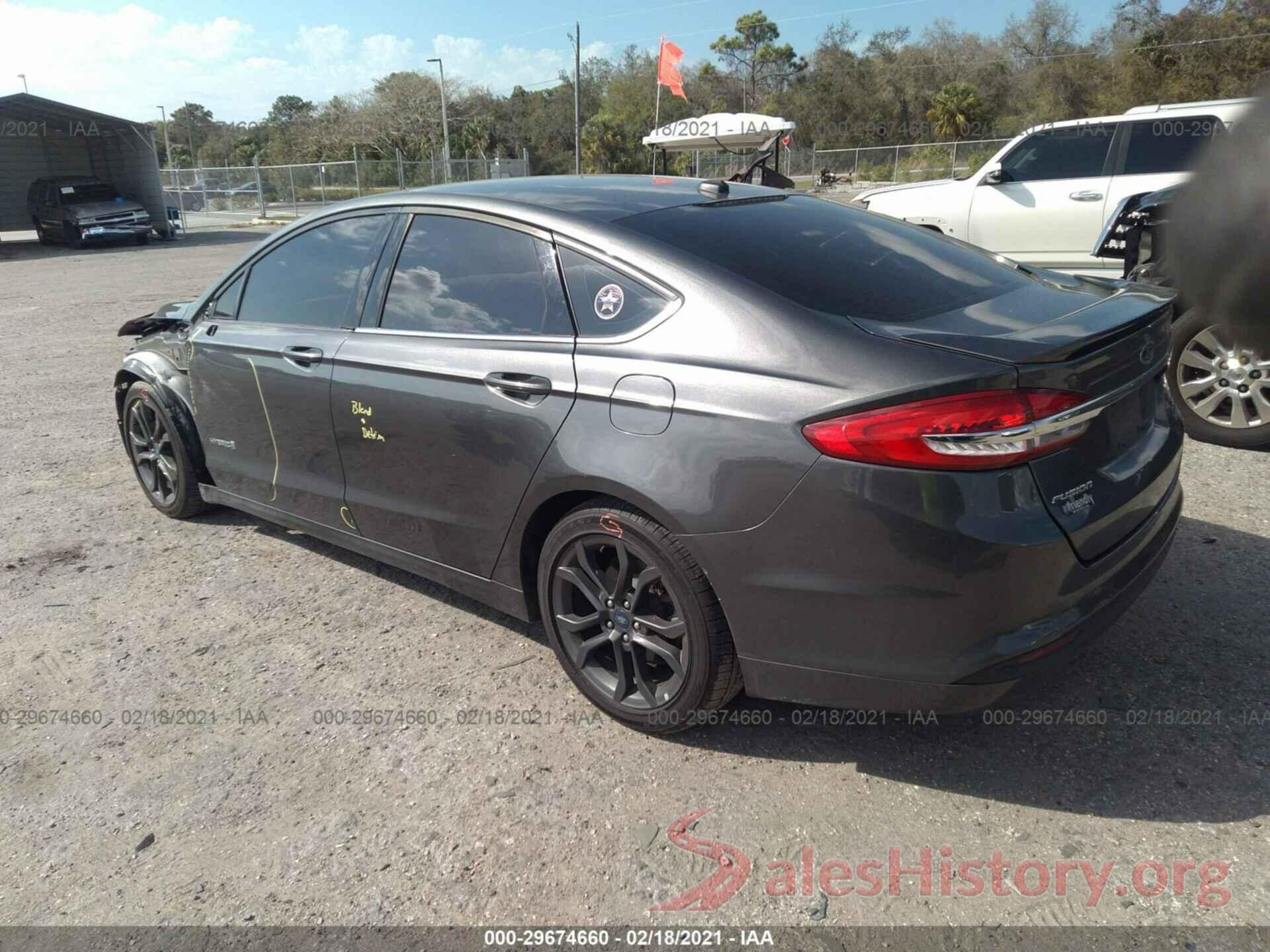 3FA6P0LU6JR127959 2018 FORD FUSION HYBRID