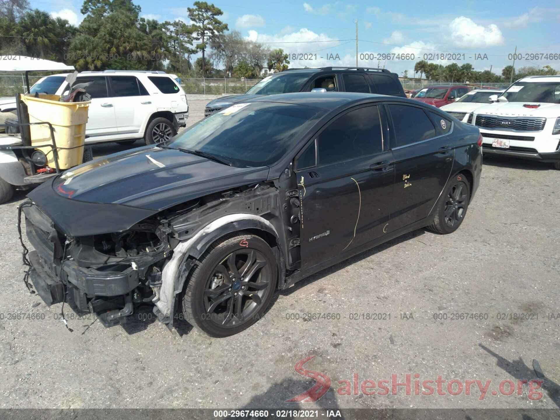 3FA6P0LU6JR127959 2018 FORD FUSION HYBRID