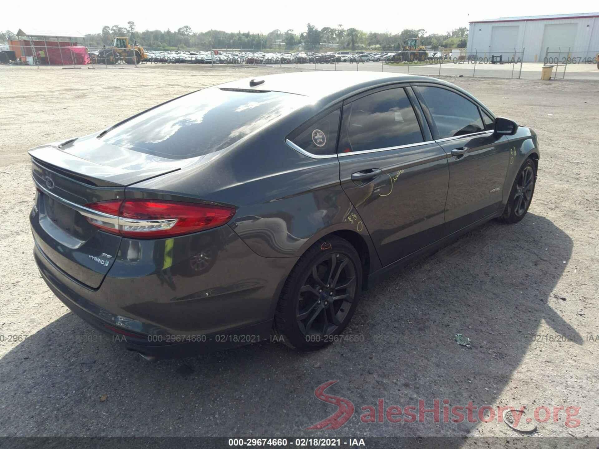 3FA6P0LU6JR127959 2018 FORD FUSION HYBRID