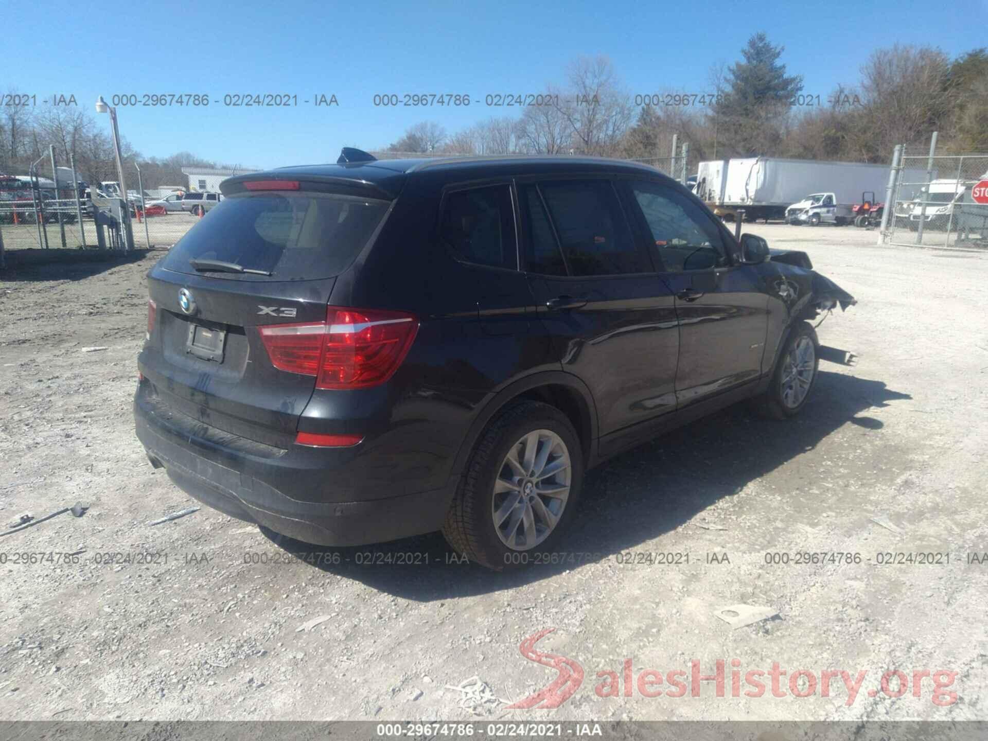 5UXWX9C55G0D78280 2016 BMW X3