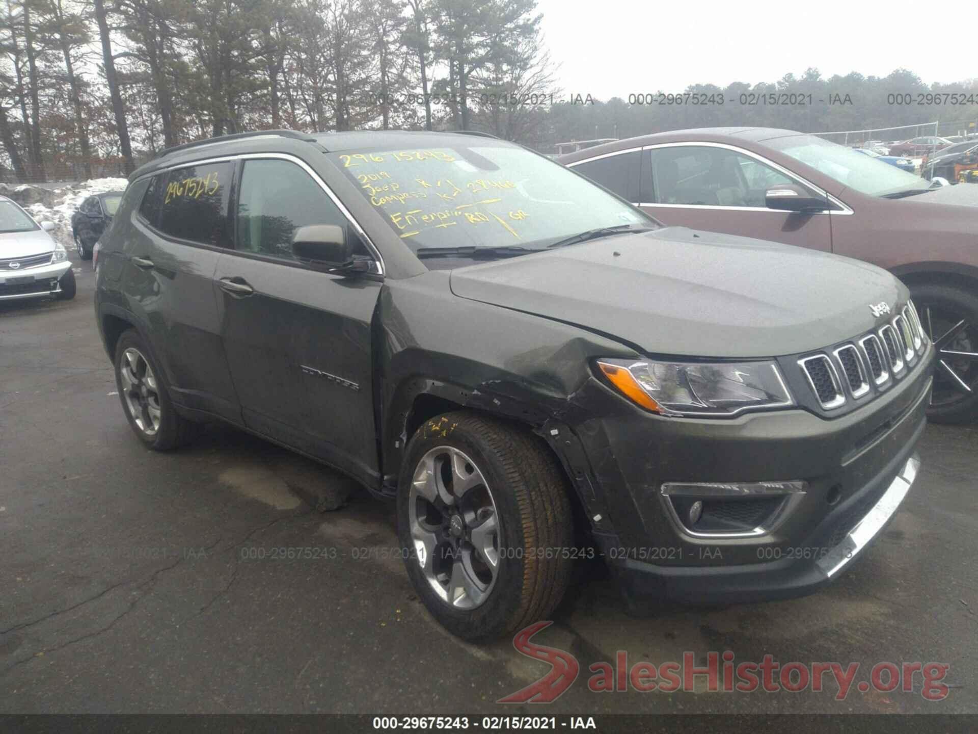 3C4NJCCB6KT802107 2019 JEEP COMPASS