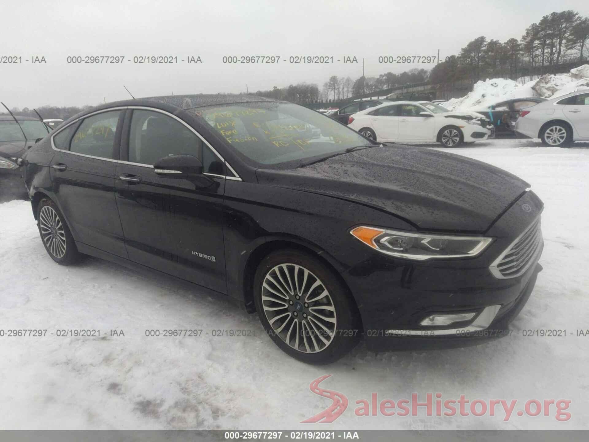 3FA6P0RU3JR206416 2018 FORD FUSION HYBRID