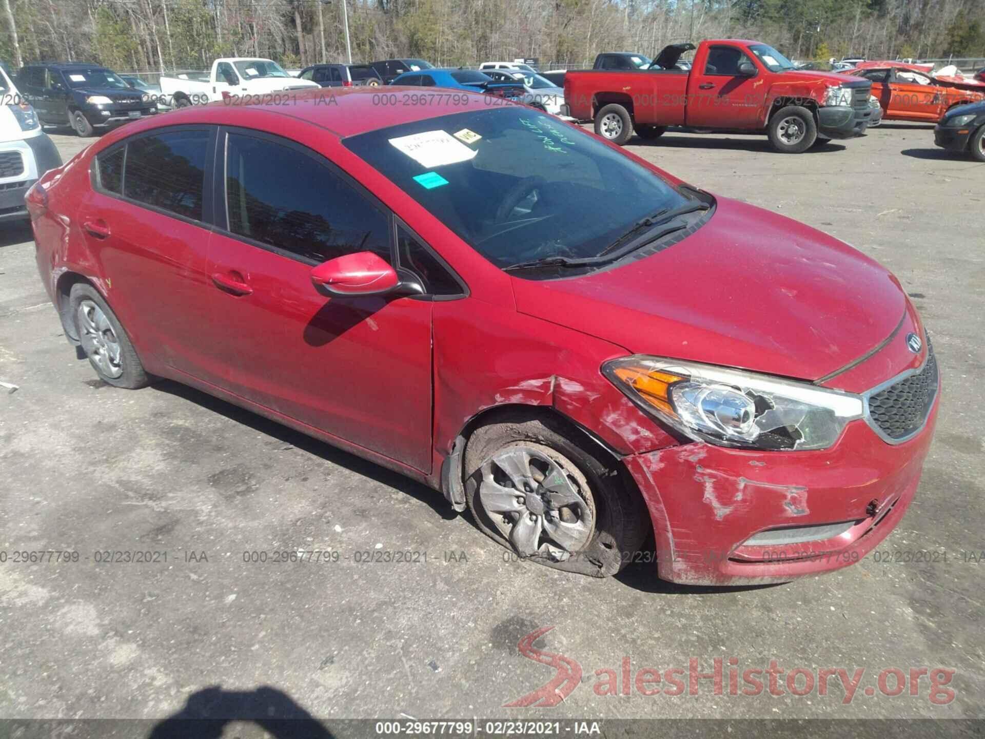 KNAFK4A62G5487596 2016 KIA FORTE