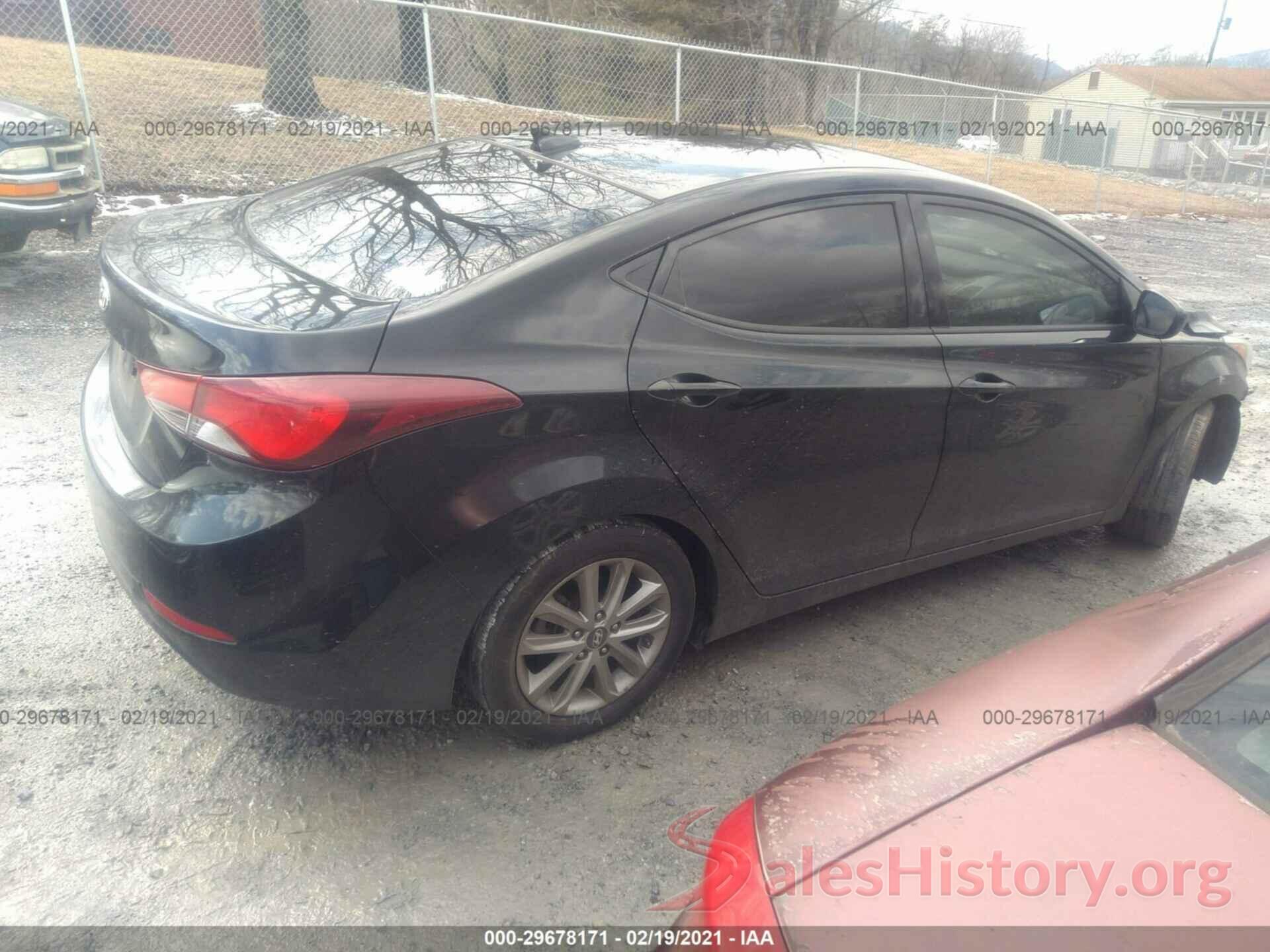 5NPDH4AE0GH771051 2016 HYUNDAI ELANTRA