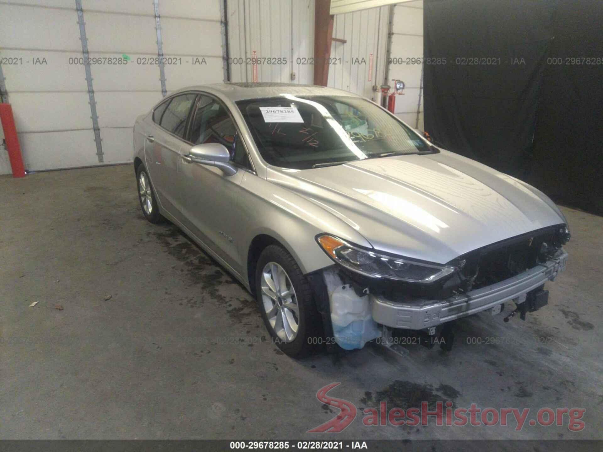 3FA6P0MU5KR157535 2019 FORD FUSION HYBRID