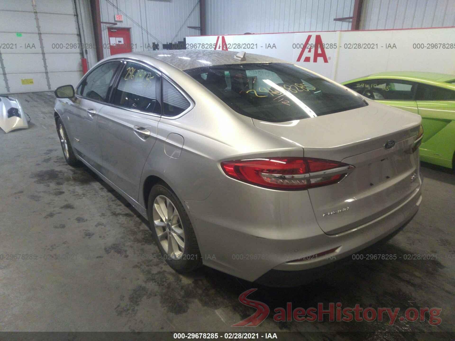 3FA6P0MU5KR157535 2019 FORD FUSION HYBRID