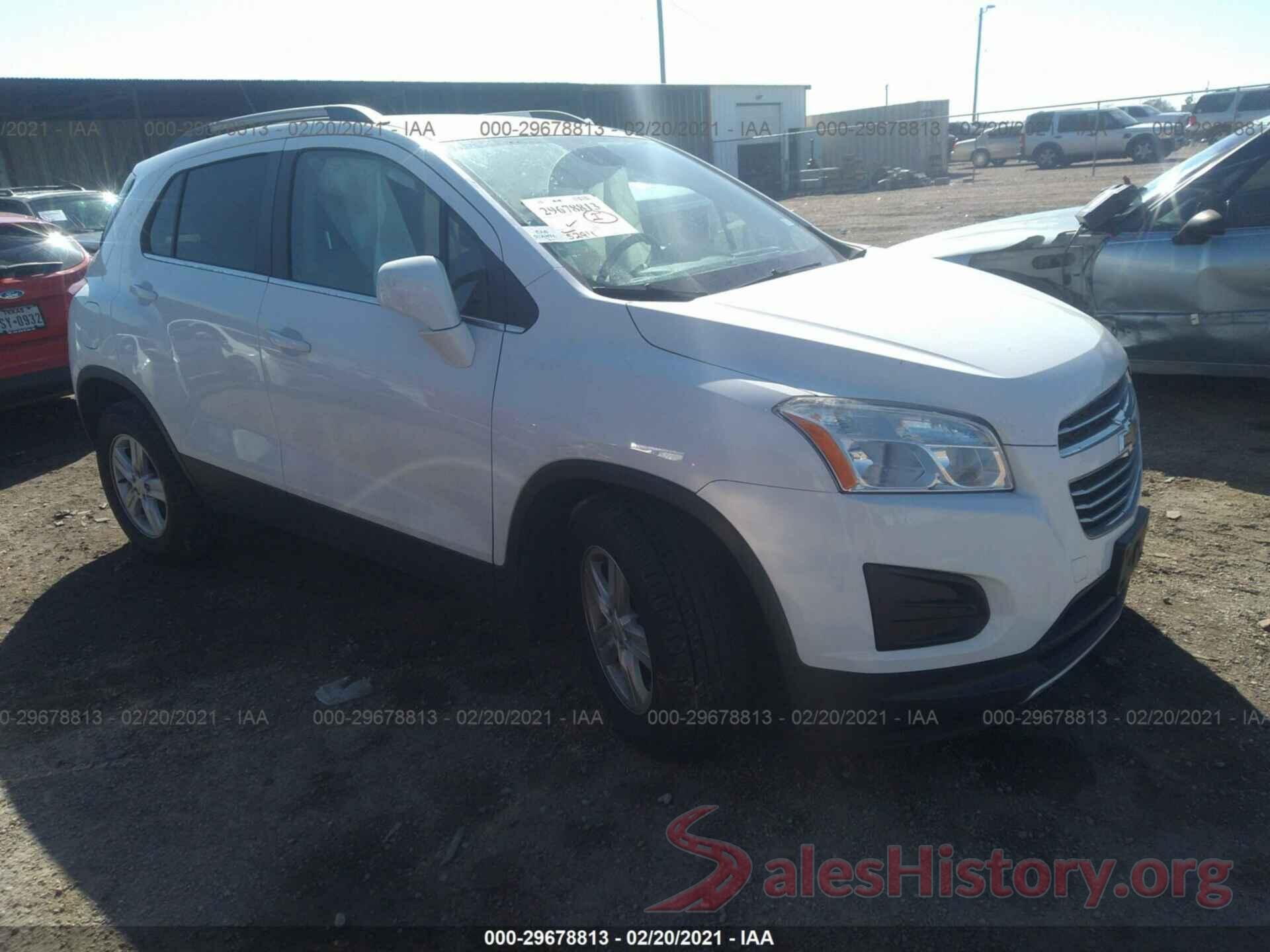 3GNCJLSBXGL202729 2016 CHEVROLET TRAX