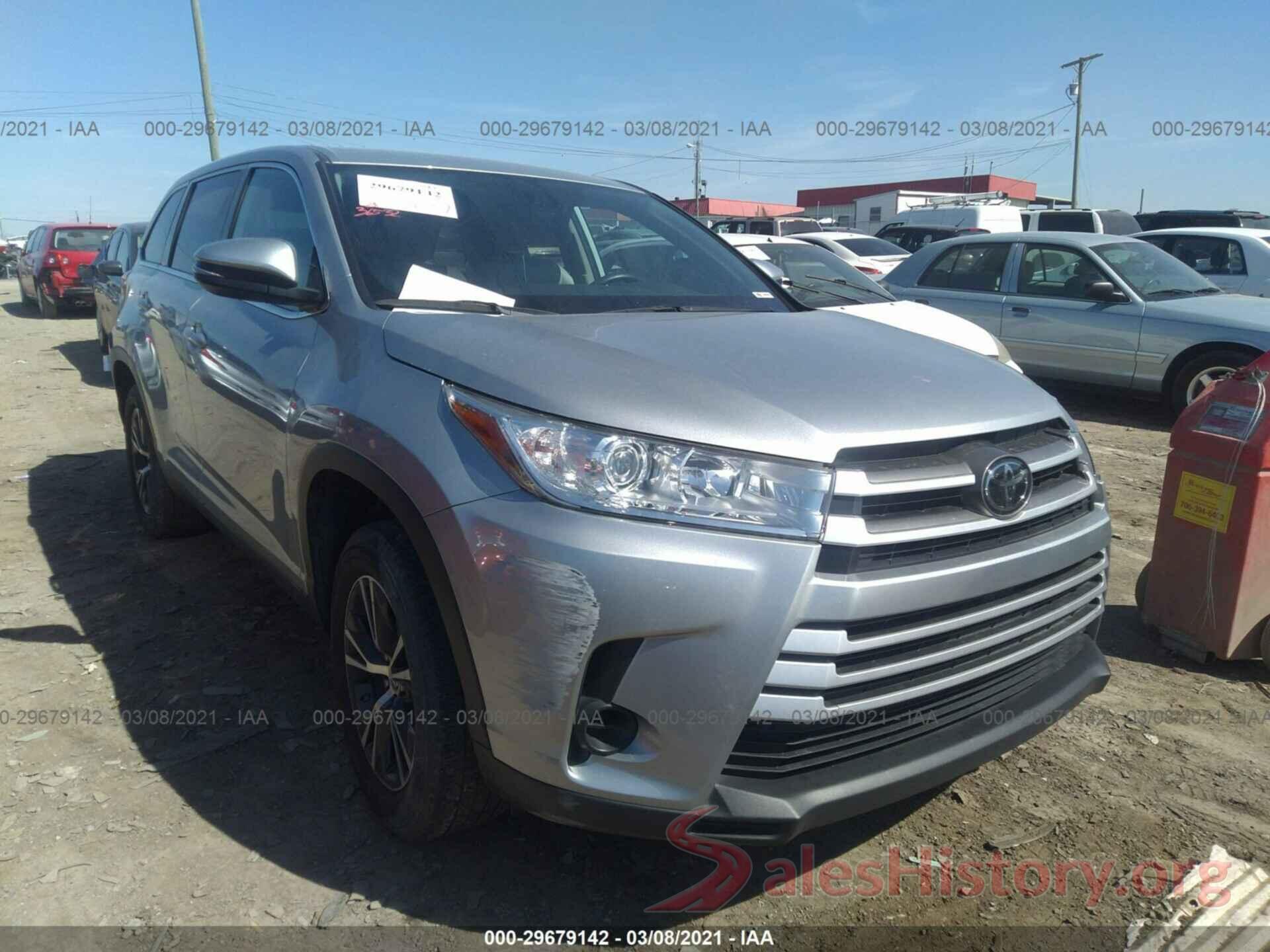 5TDZARFH9KS048795 2019 TOYOTA HIGHLANDER