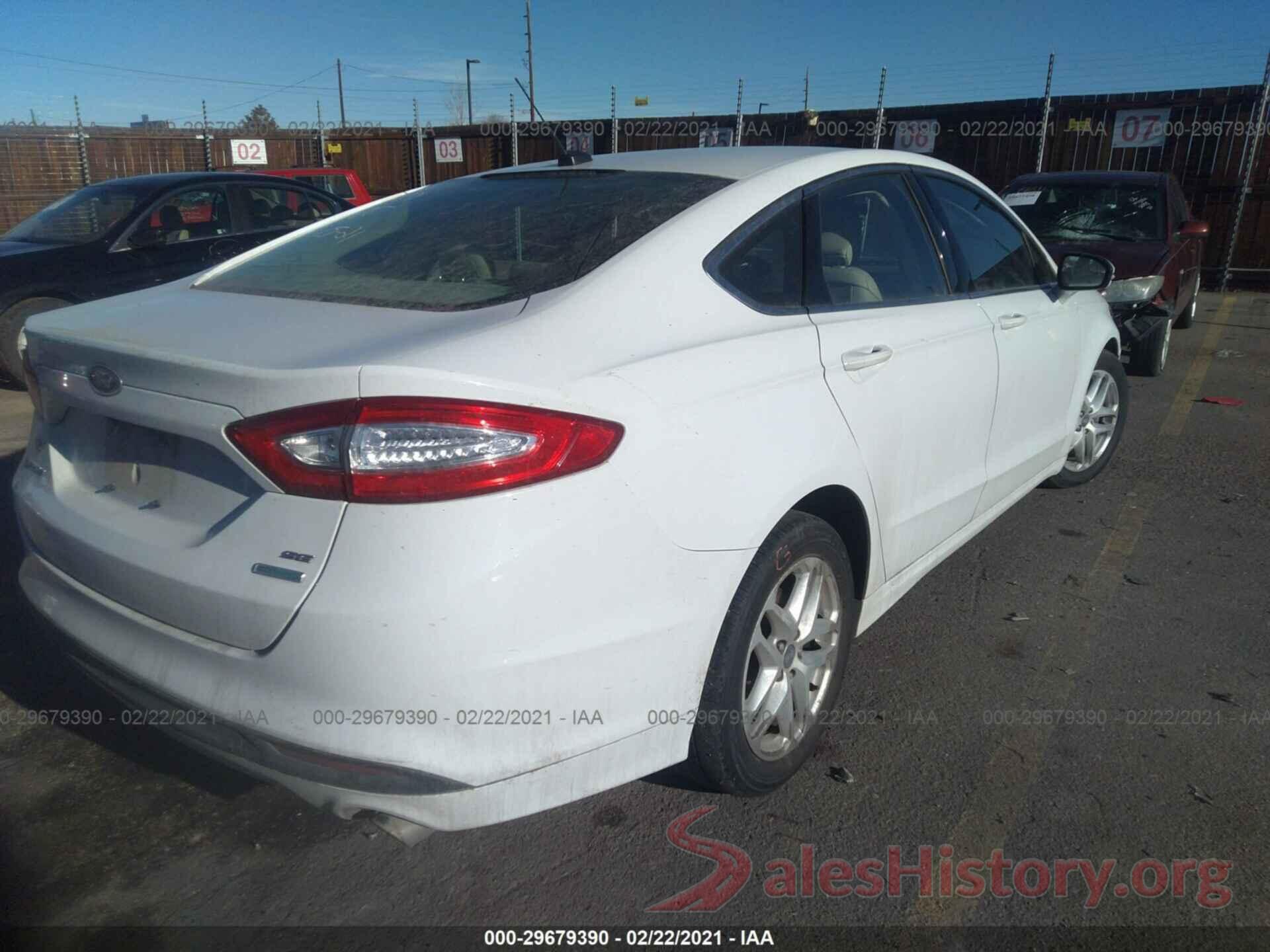 3FA6P0HD4GR158273 2016 FORD FUSION