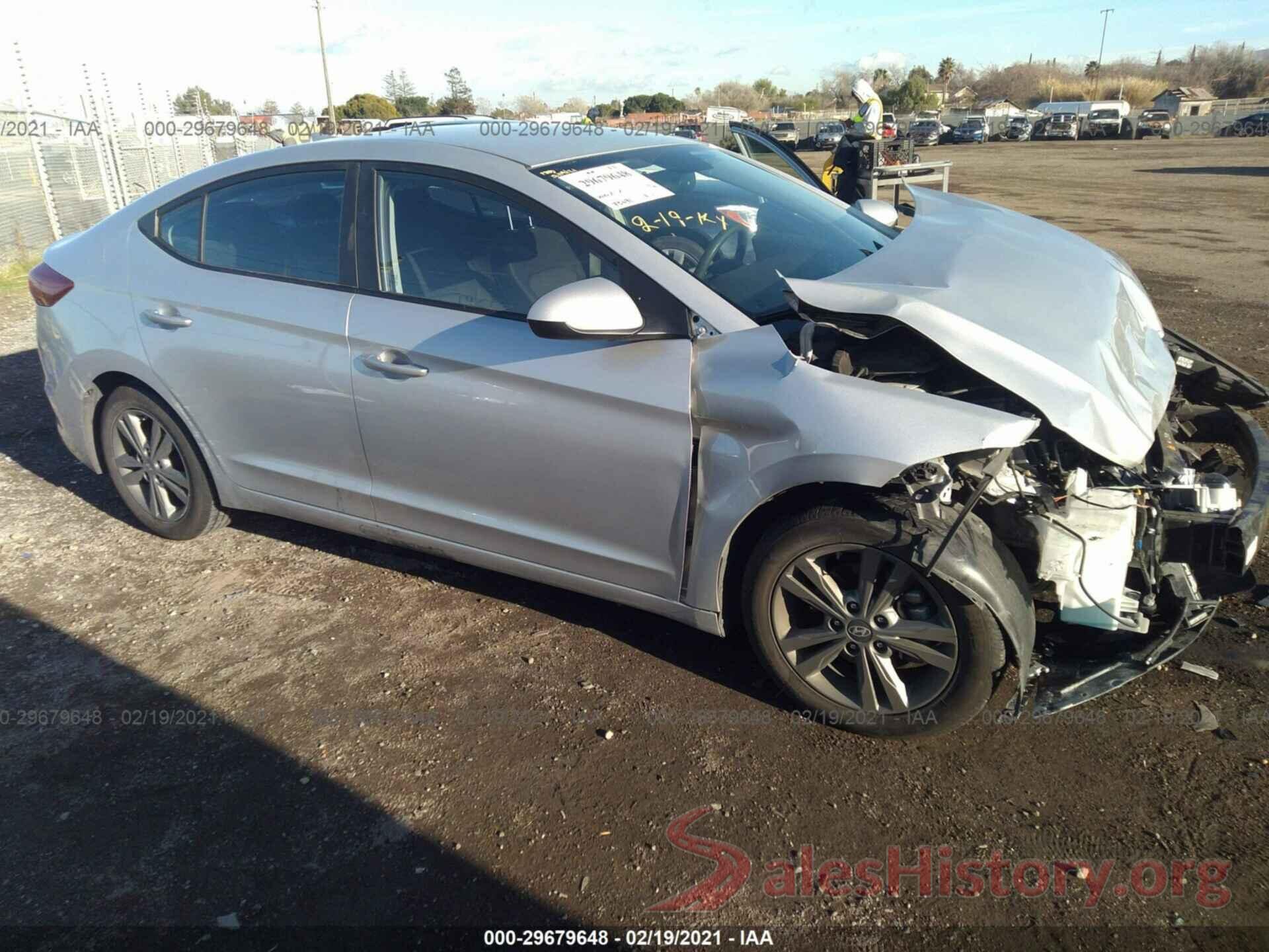 5NPD84LF0JH267208 2018 HYUNDAI ELANTRA