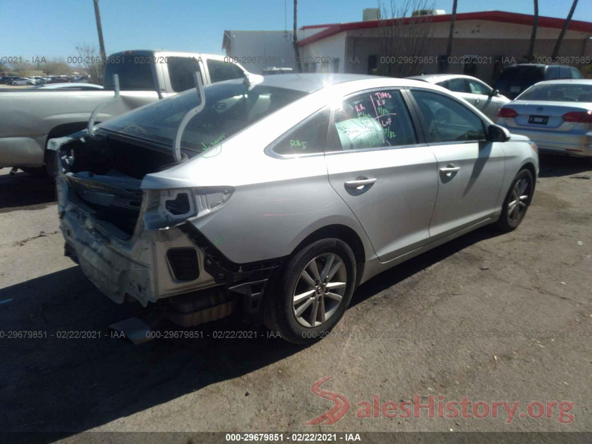 5NPE24AF0HH567592 2017 HYUNDAI SONATA