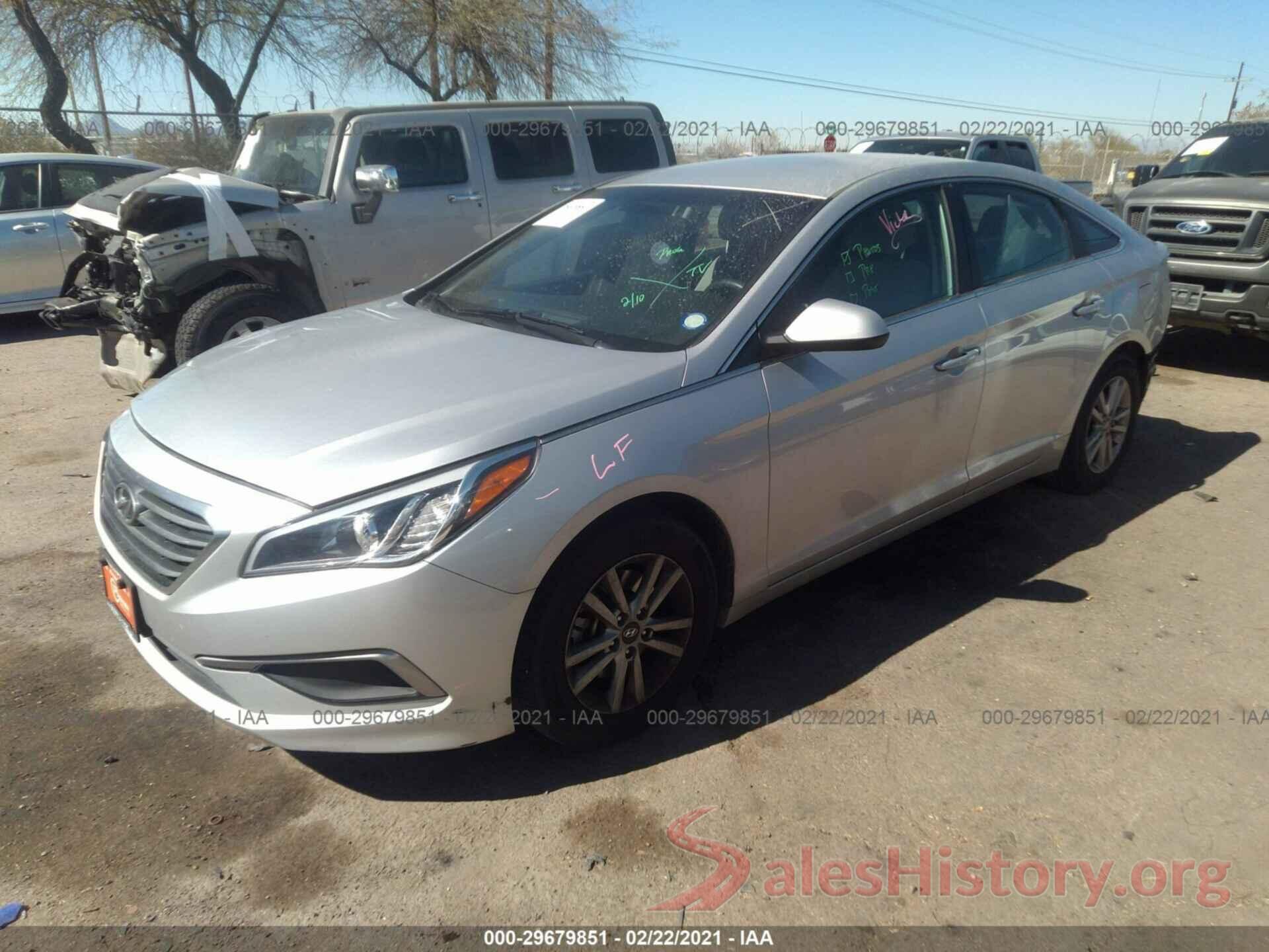 5NPE24AF0HH567592 2017 HYUNDAI SONATA