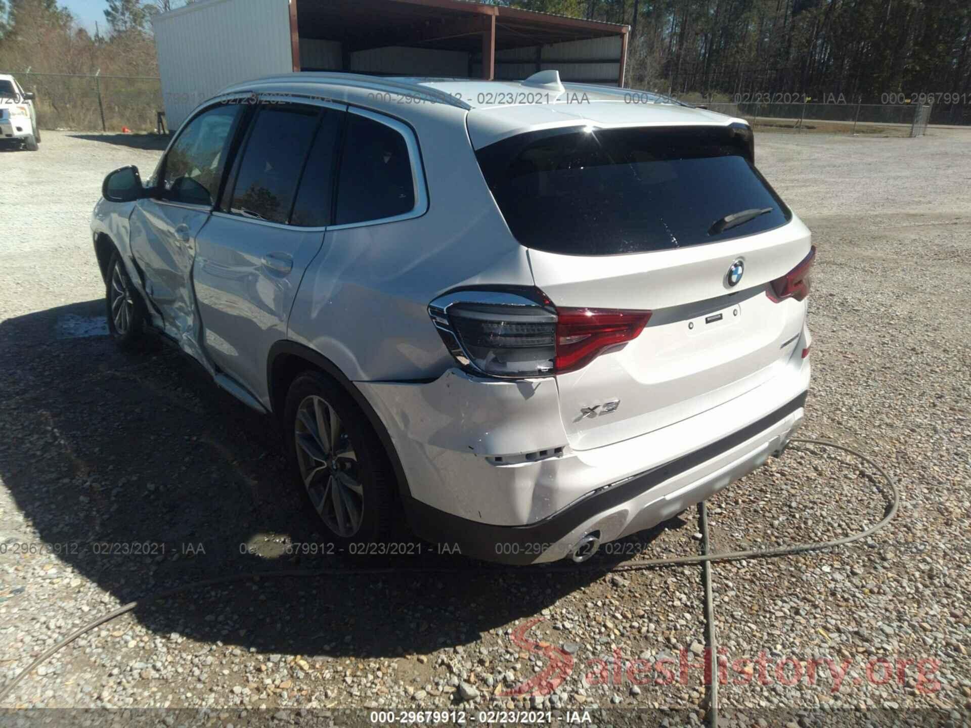 5UXTR7C51KLR47762 2019 BMW X3