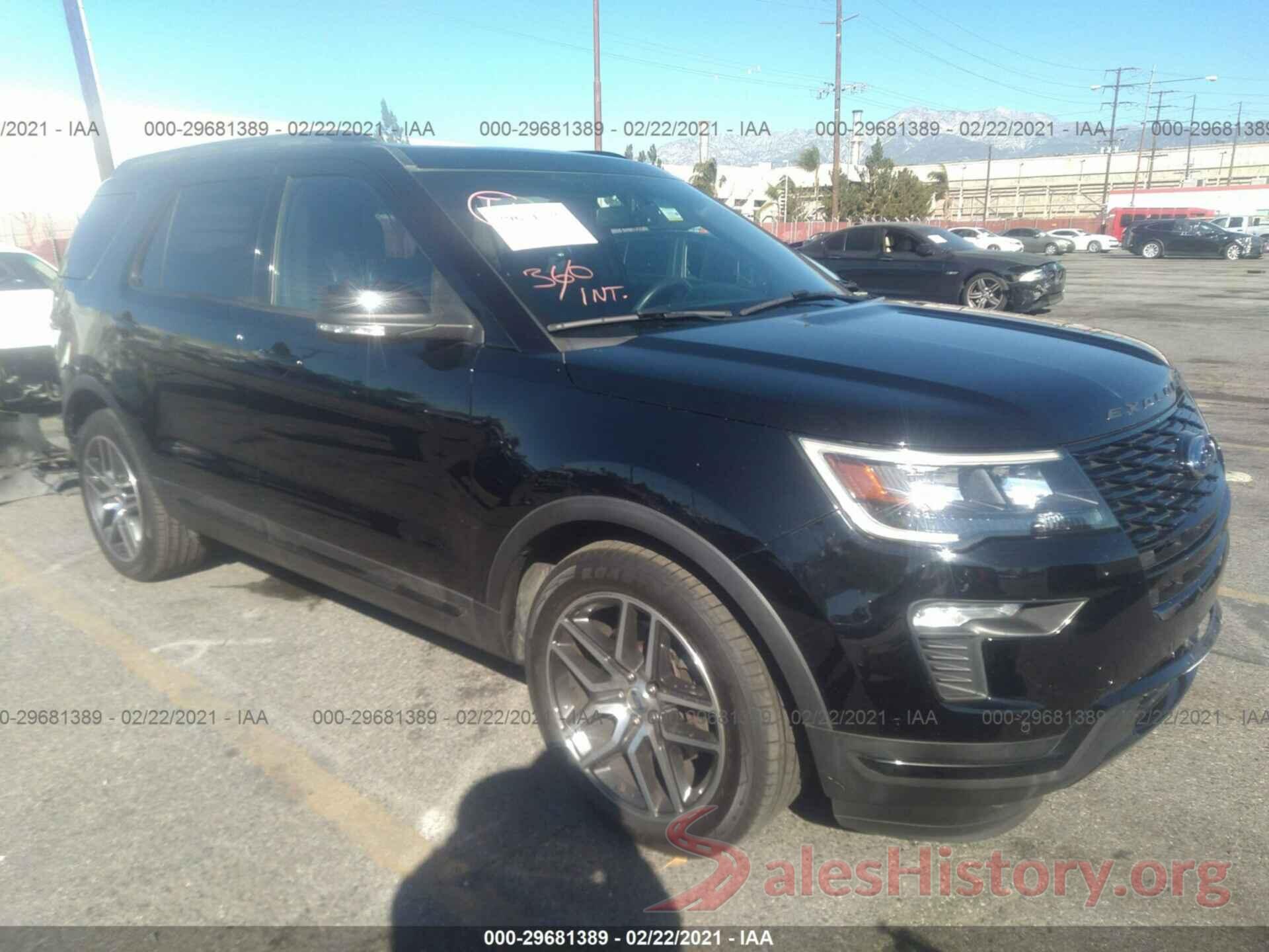 1FM5K8GT7JGA70632 2018 FORD EXPLORER