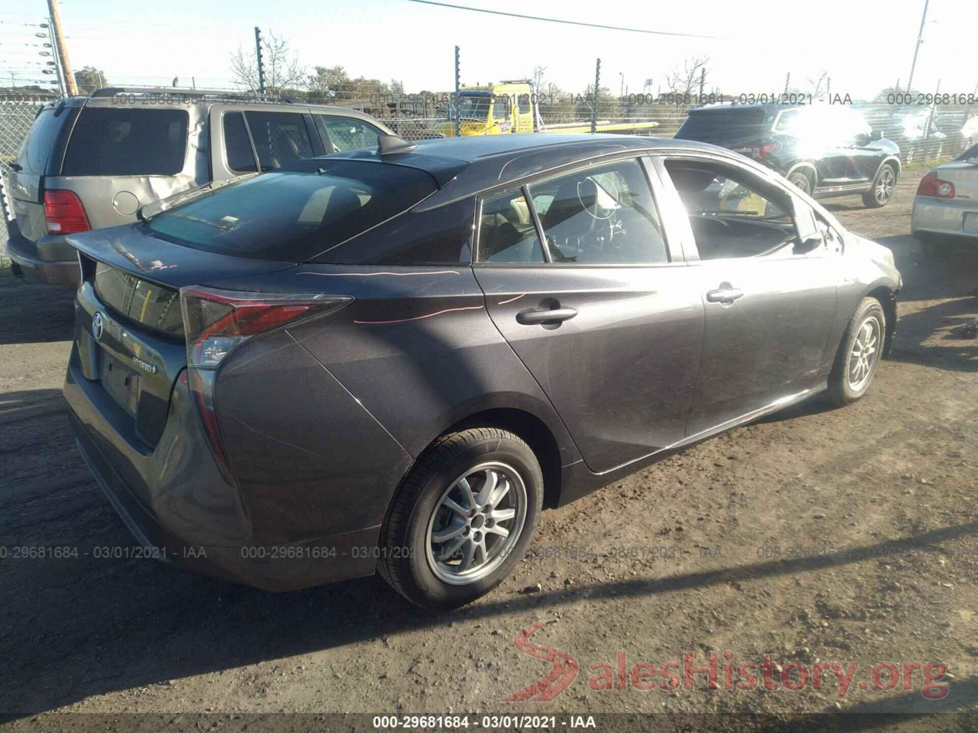 JTDKBRFU2H3034890 2017 TOYOTA PRIUS