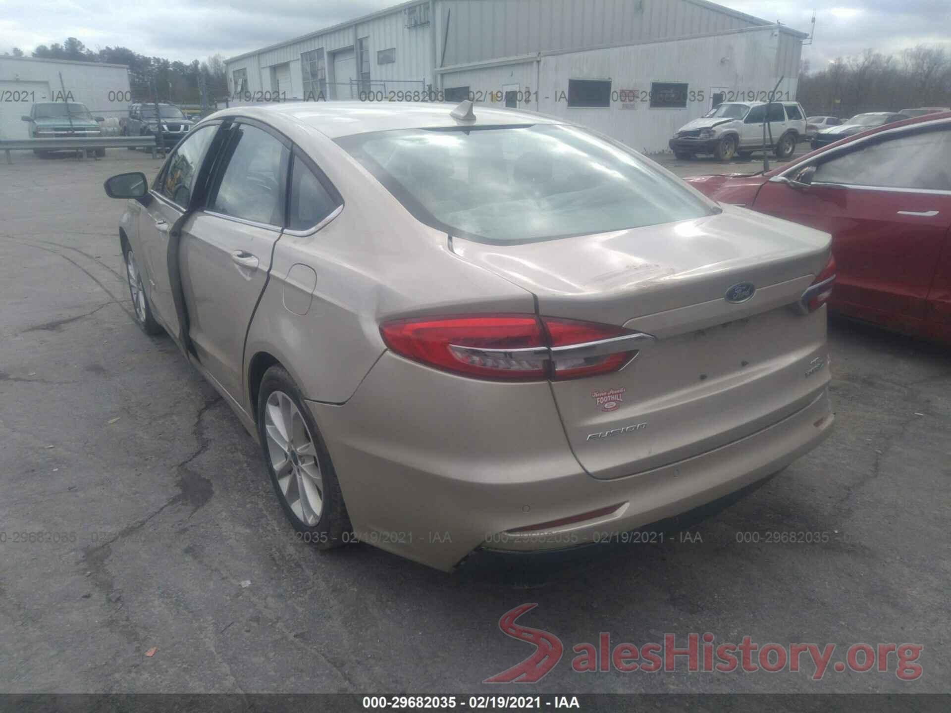 3FA6P0LU1KR187908 2019 FORD FUSION HYBRID