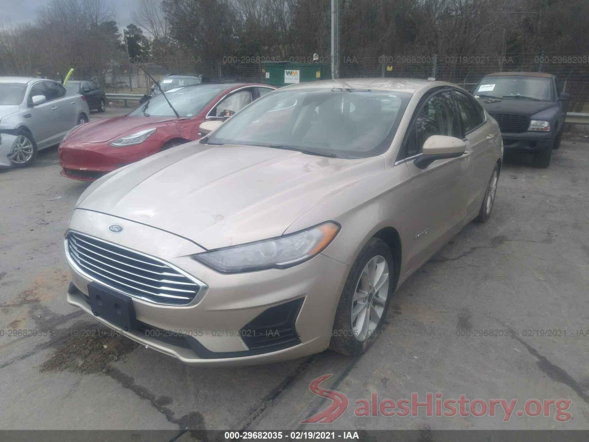 3FA6P0LU1KR187908 2019 FORD FUSION HYBRID