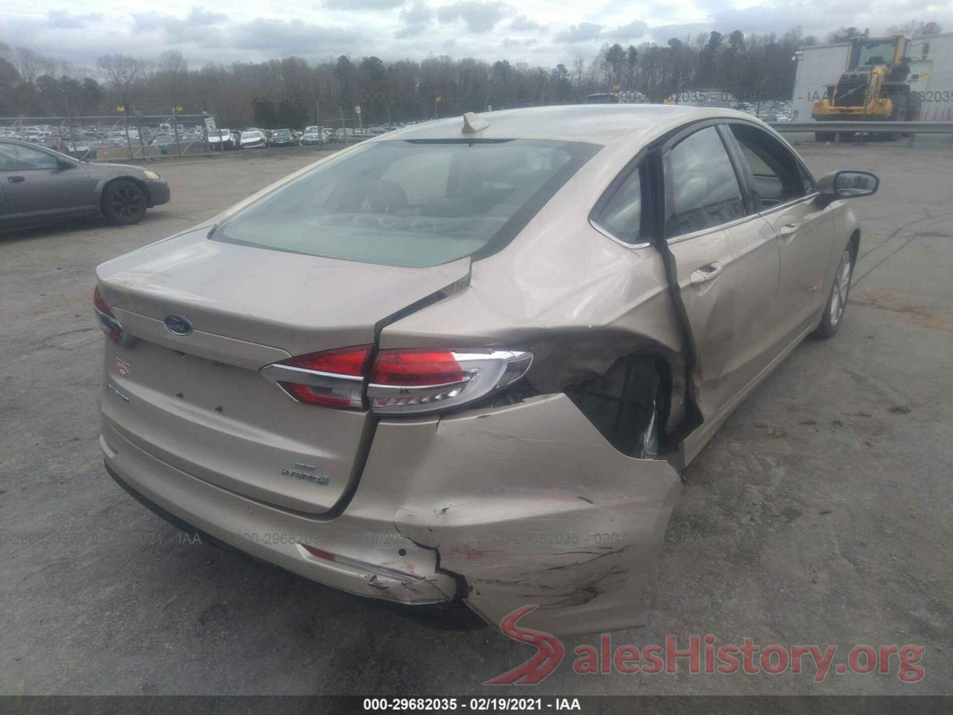 3FA6P0LU1KR187908 2019 FORD FUSION HYBRID