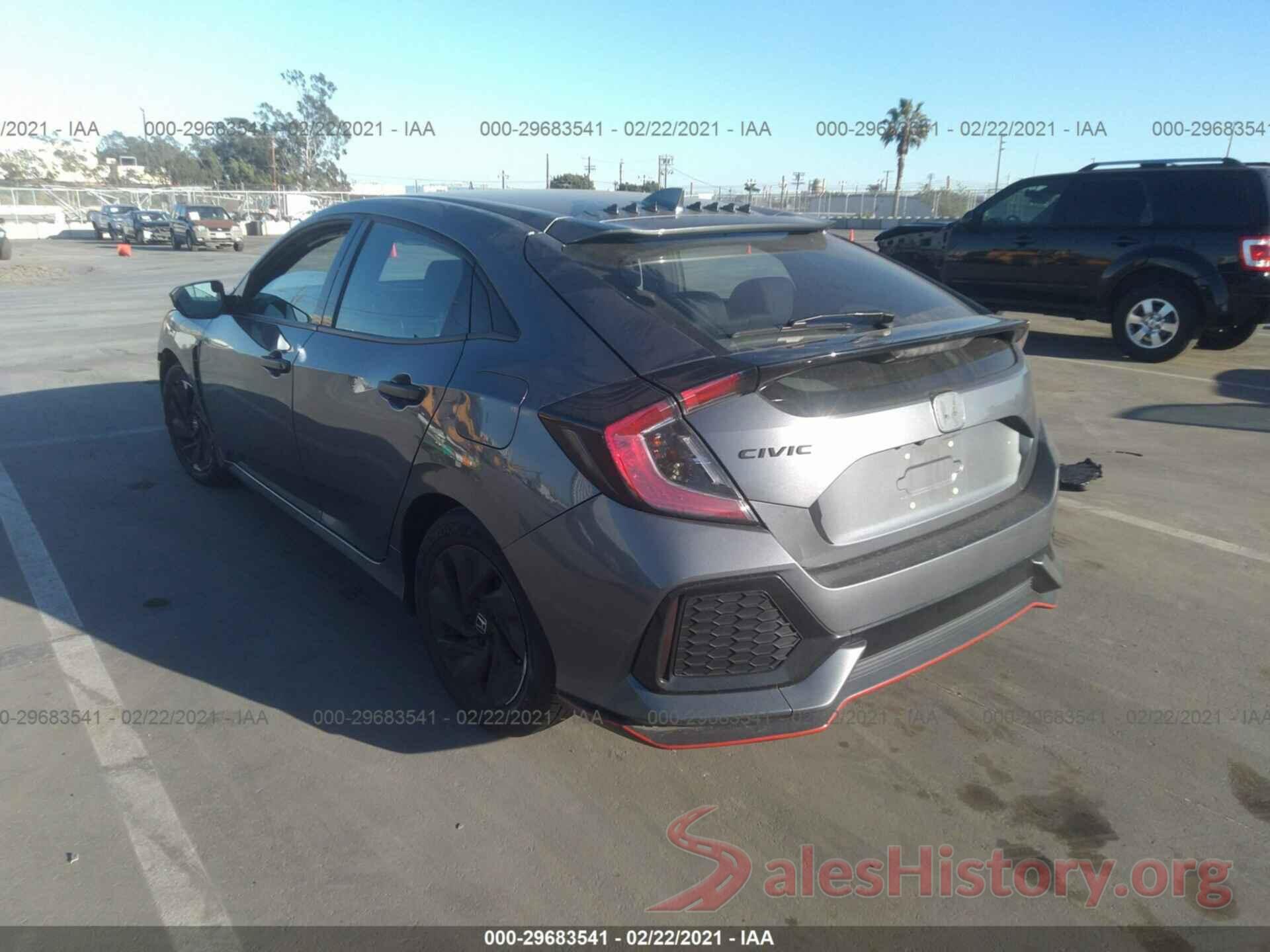 SHHFK7H26HU429447 2017 HONDA CIVIC HATCHBACK