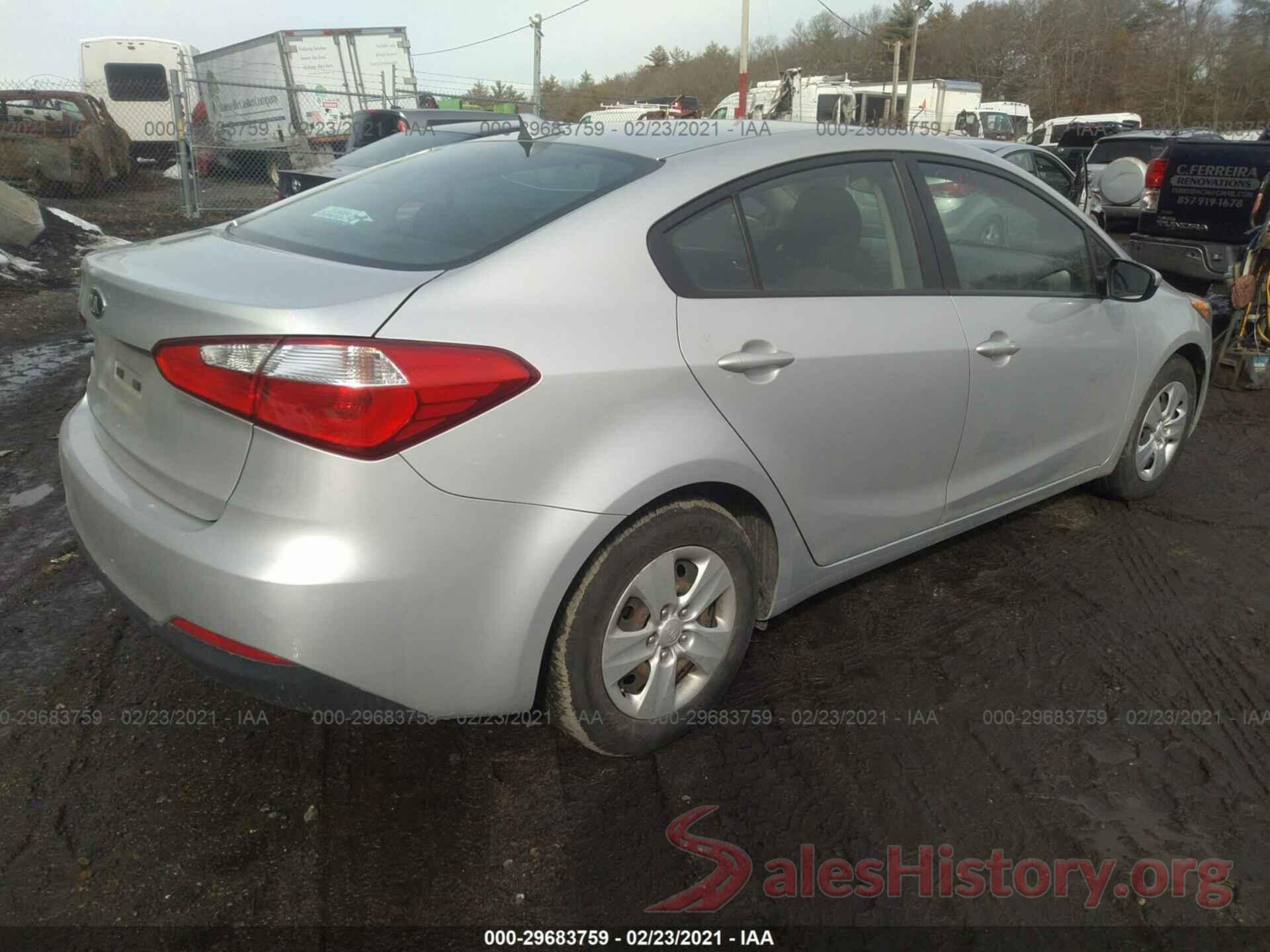 KNAFK4A60G5485815 2016 KIA FORTE