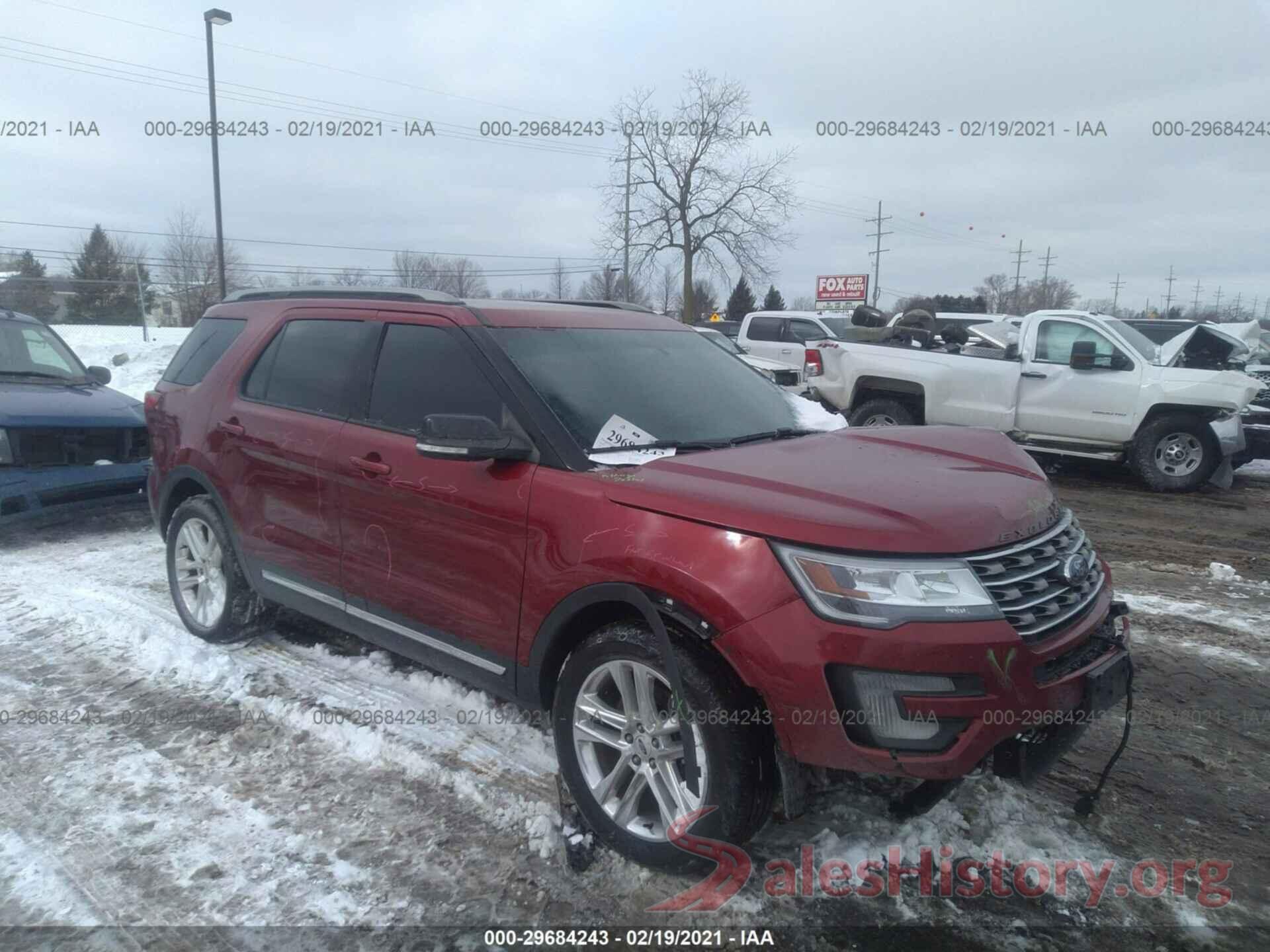 1FM5K8D80GGD19166 2016 FORD EXPLORER