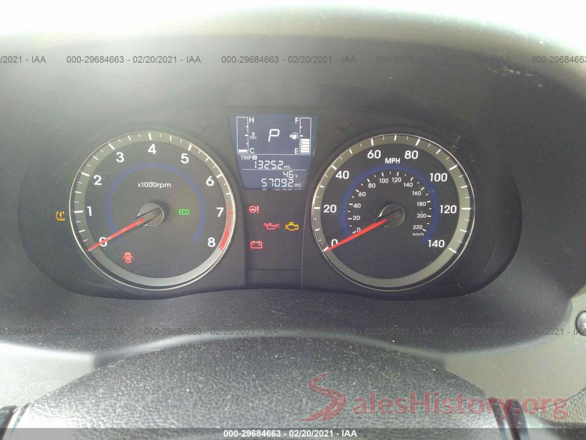 KMHCU4AE5GU079408 2016 HYUNDAI ACCENT