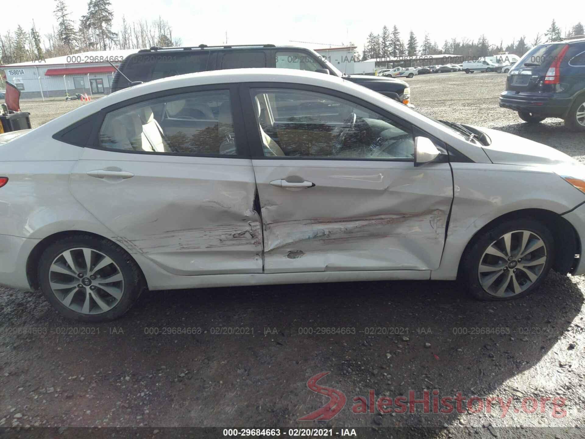 KMHCU4AE5GU079408 2016 HYUNDAI ACCENT