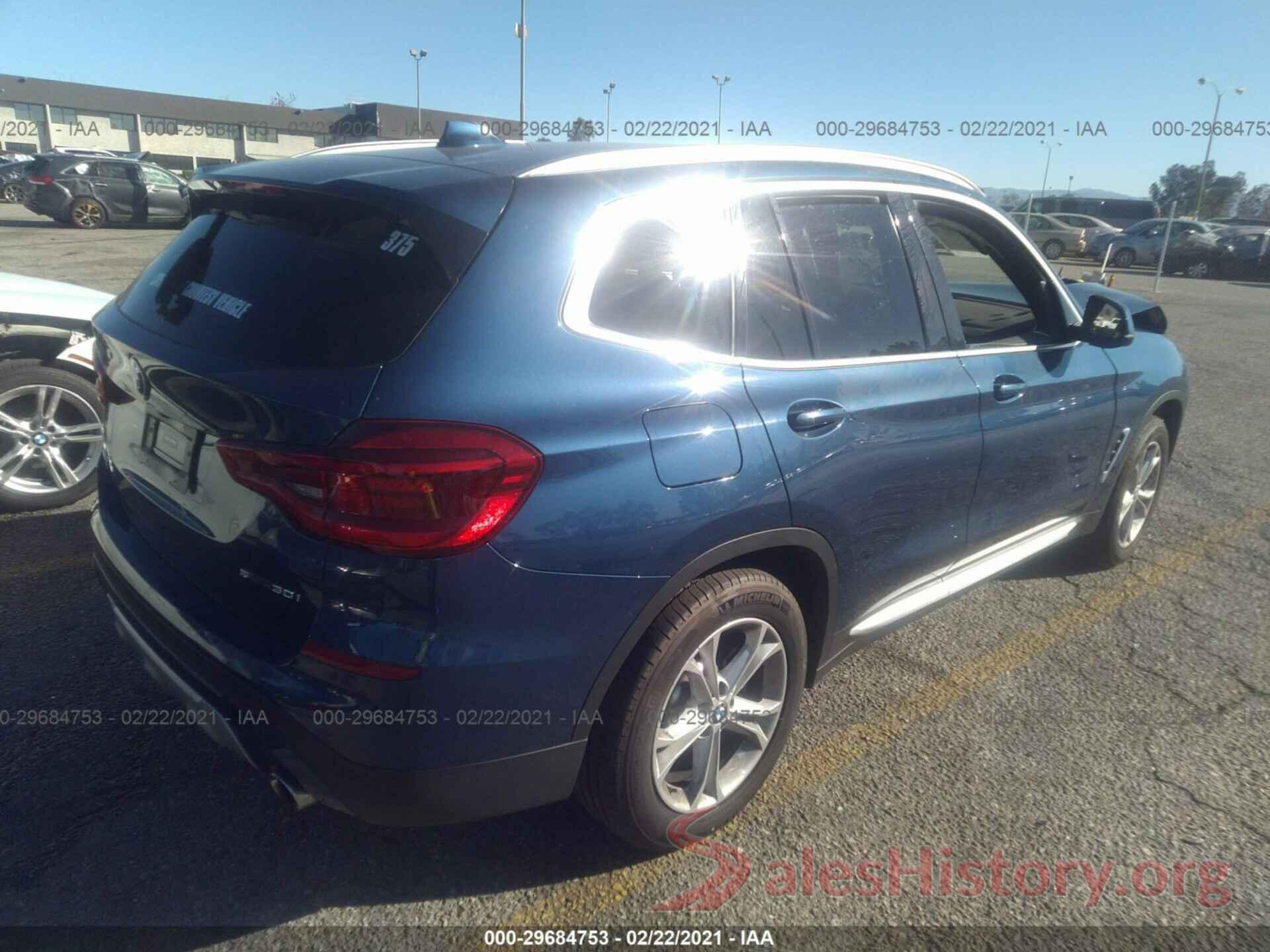 5UXTY3C07M9E10557 2021 BMW X3