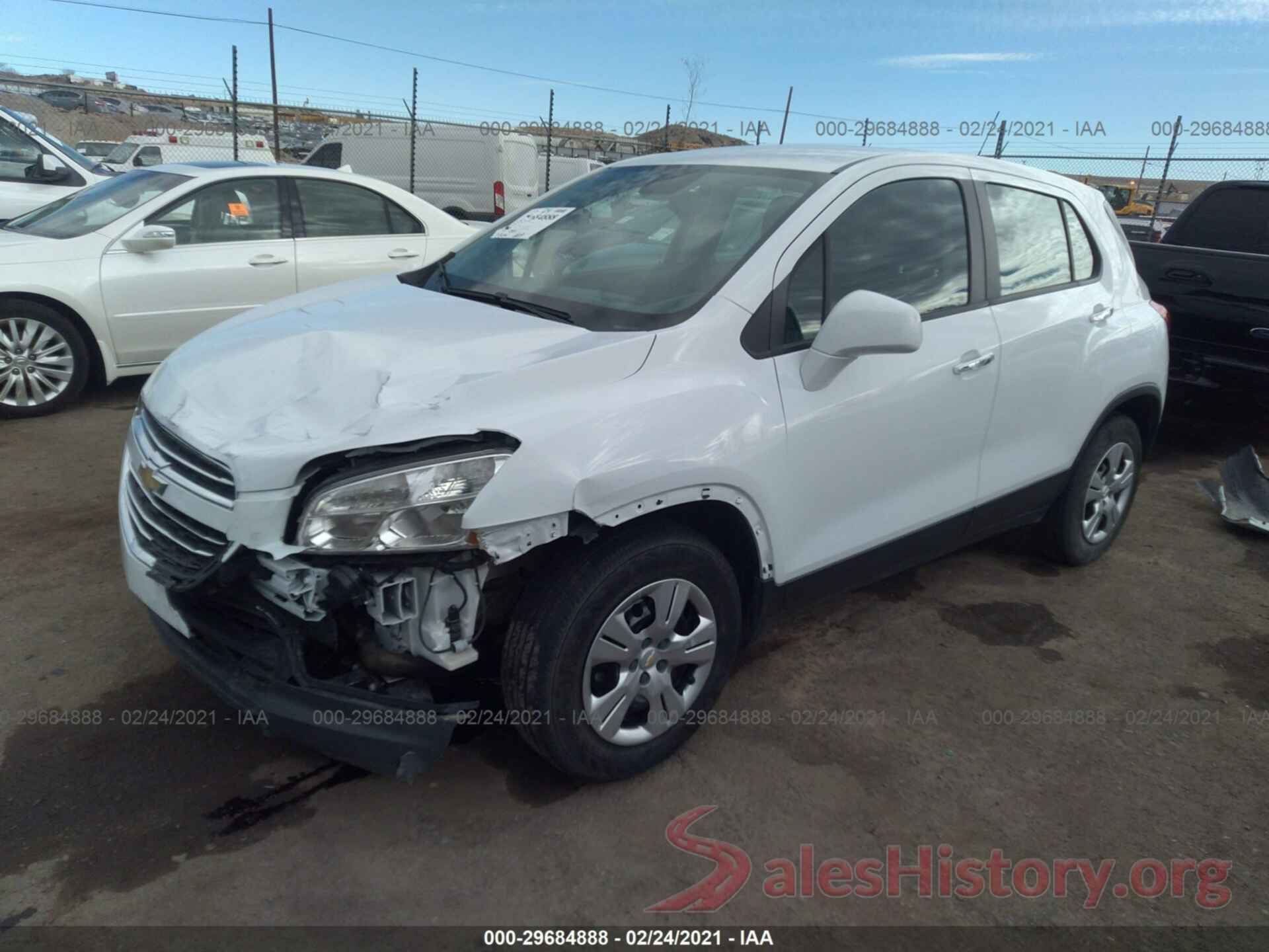 3GNCJKSB3GL168174 2016 CHEVROLET TRAX