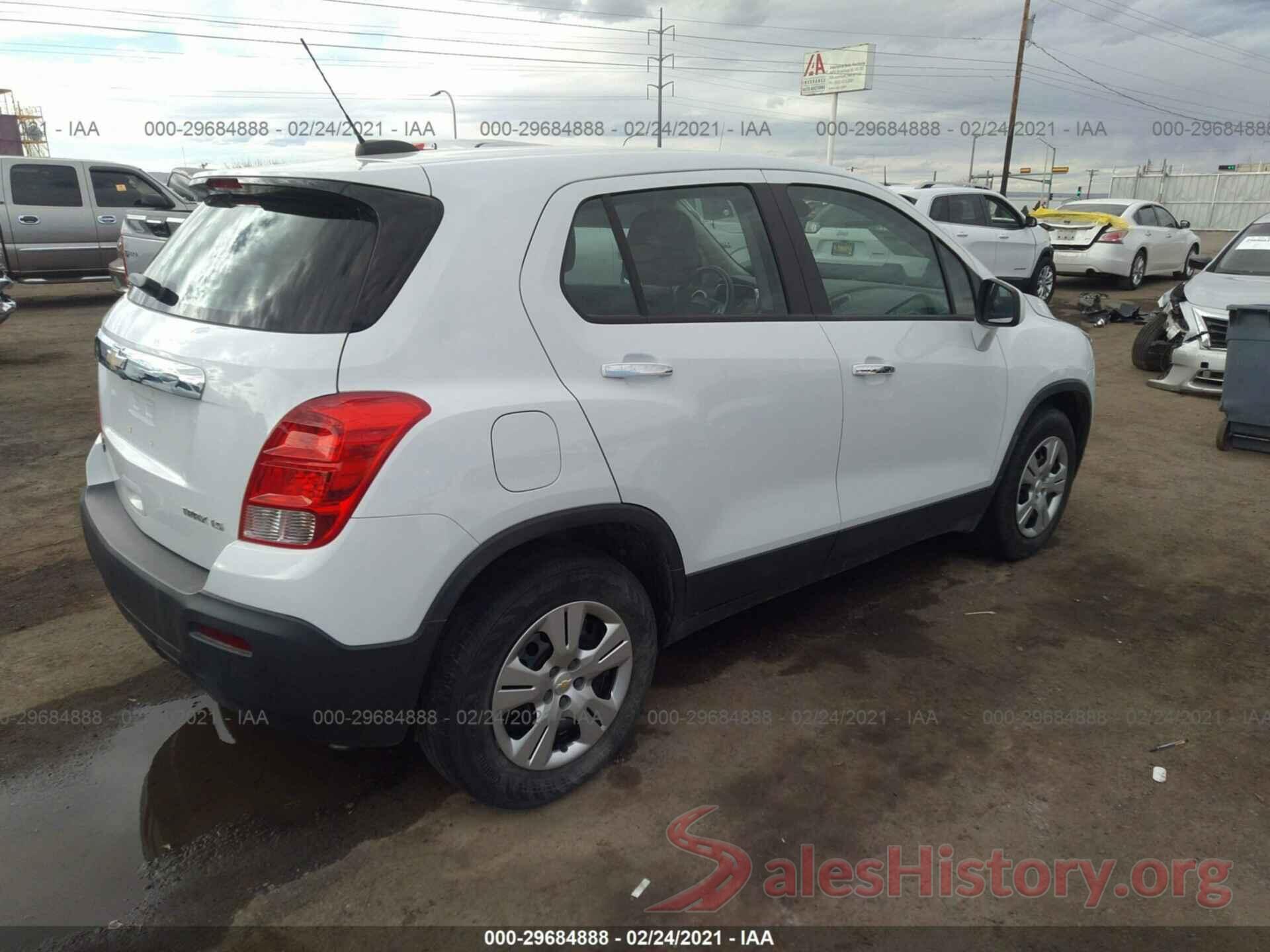 3GNCJKSB3GL168174 2016 CHEVROLET TRAX