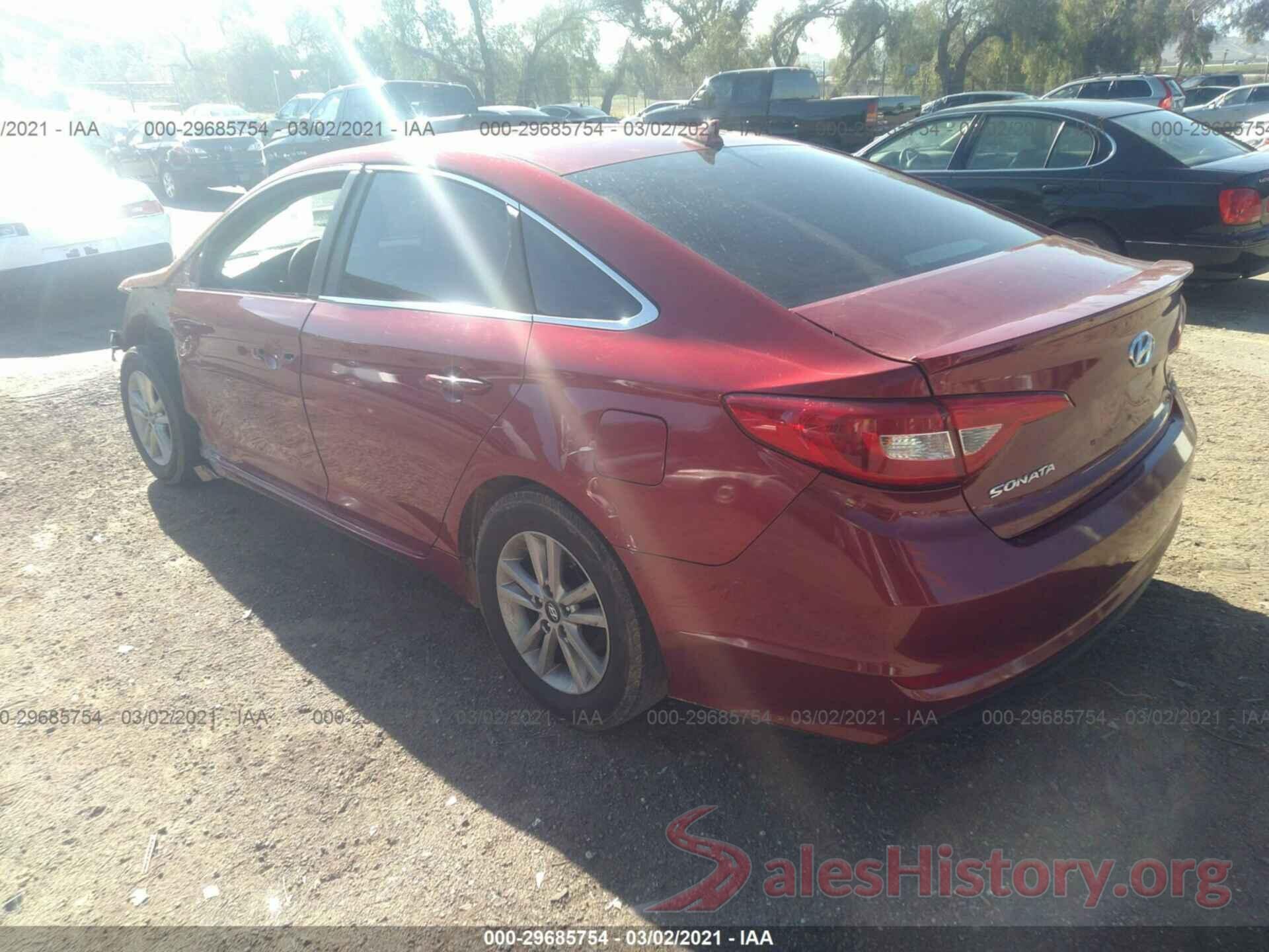 5NPE24AF8GH325499 2016 HYUNDAI SONATA