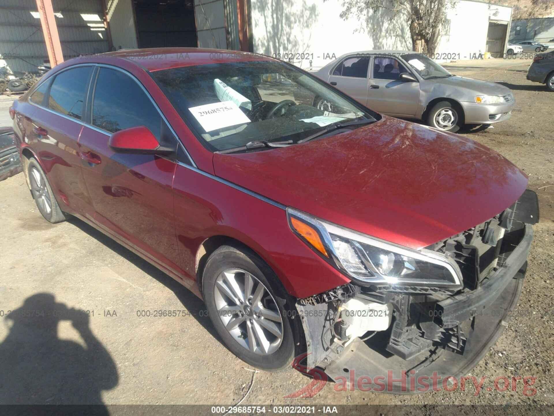 5NPE24AF8GH325499 2016 HYUNDAI SONATA