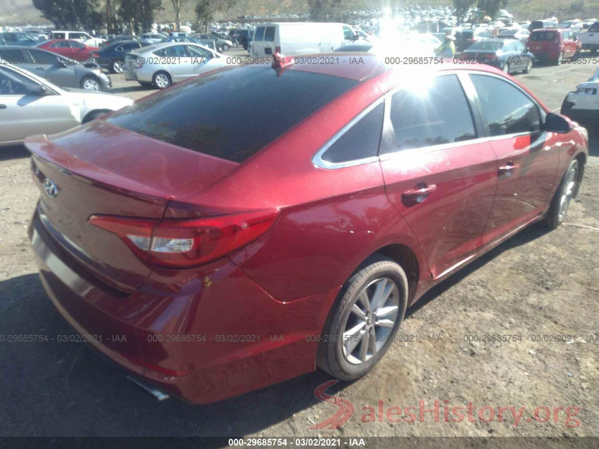 5NPE24AF8GH325499 2016 HYUNDAI SONATA