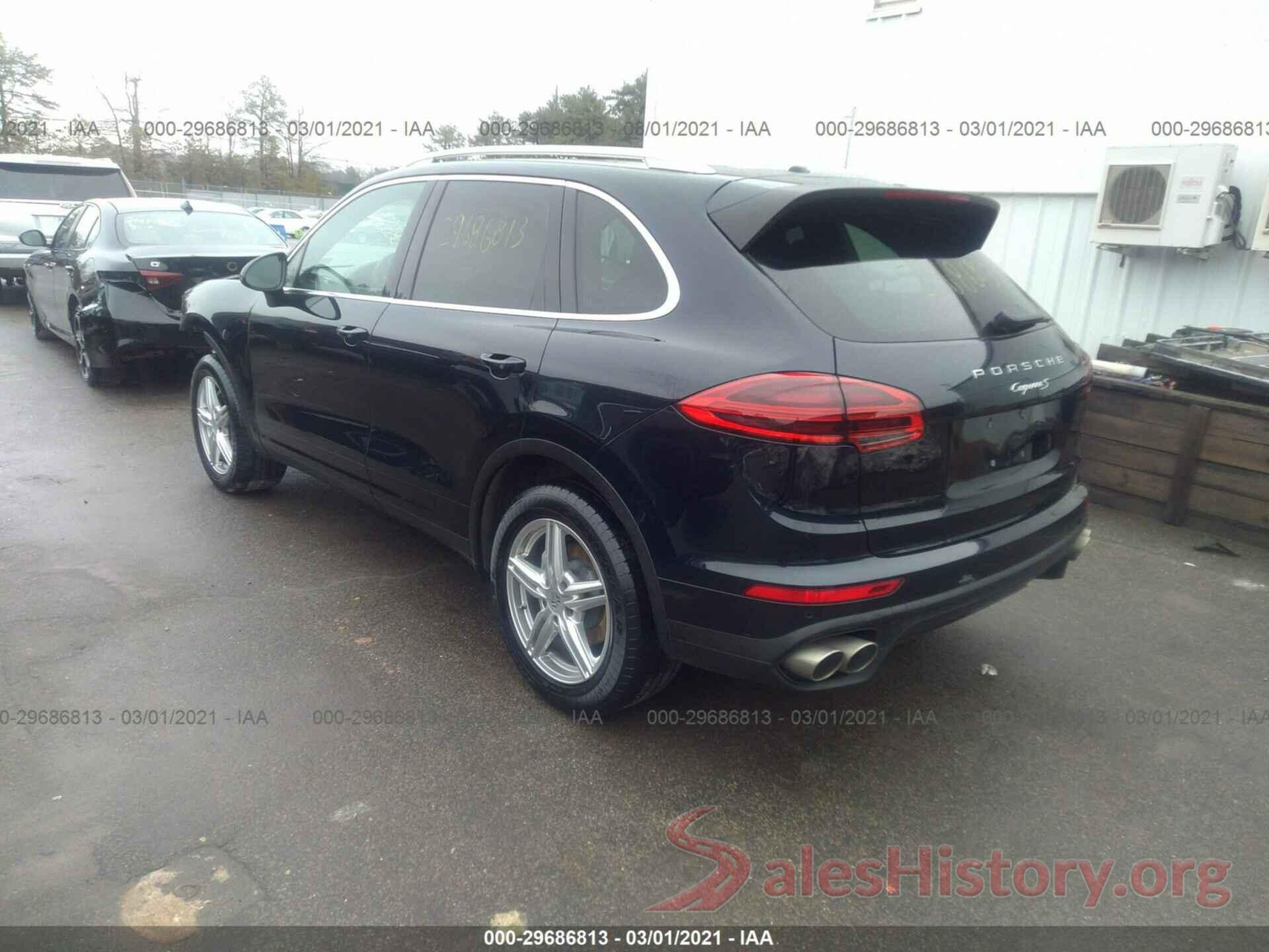 WP1AB2A26HLA52770 2017 PORSCHE CAYENNE