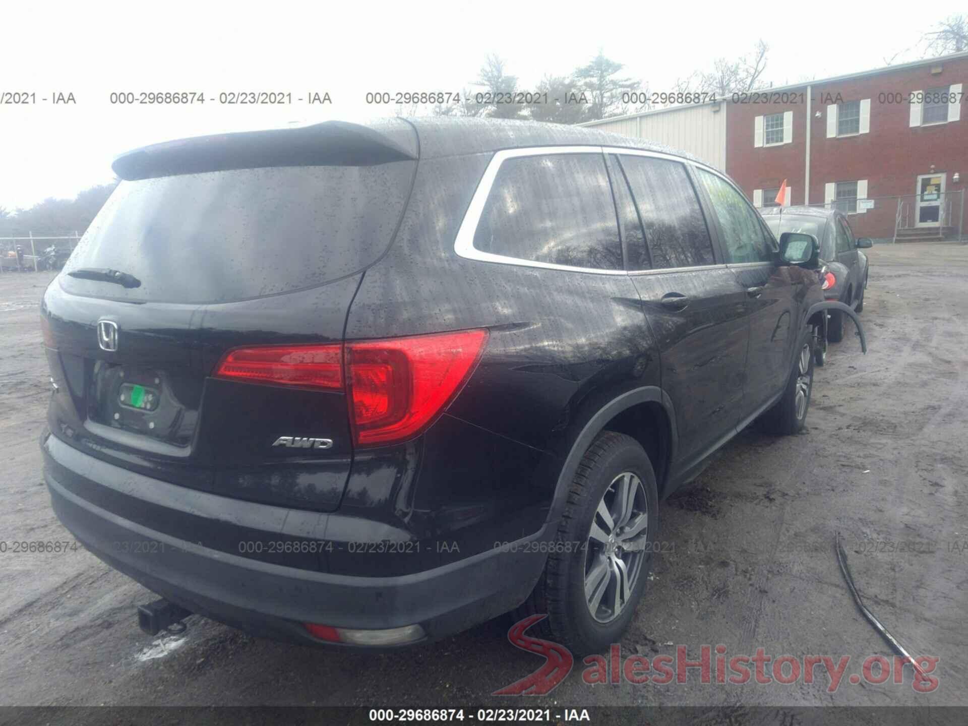 5FNYF6H38GB017398 2016 HONDA PILOT