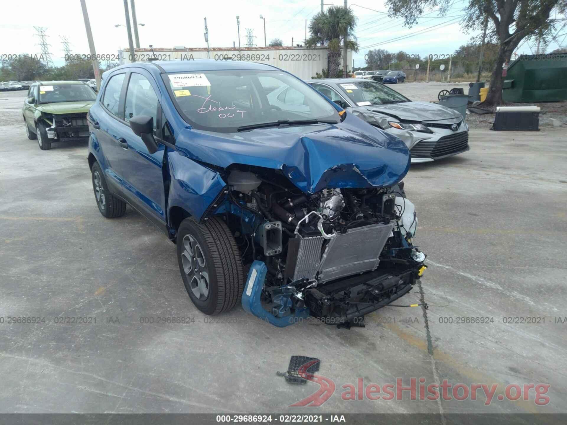 MAJ3S2FE1LC379086 2020 FORD ECOSPORT