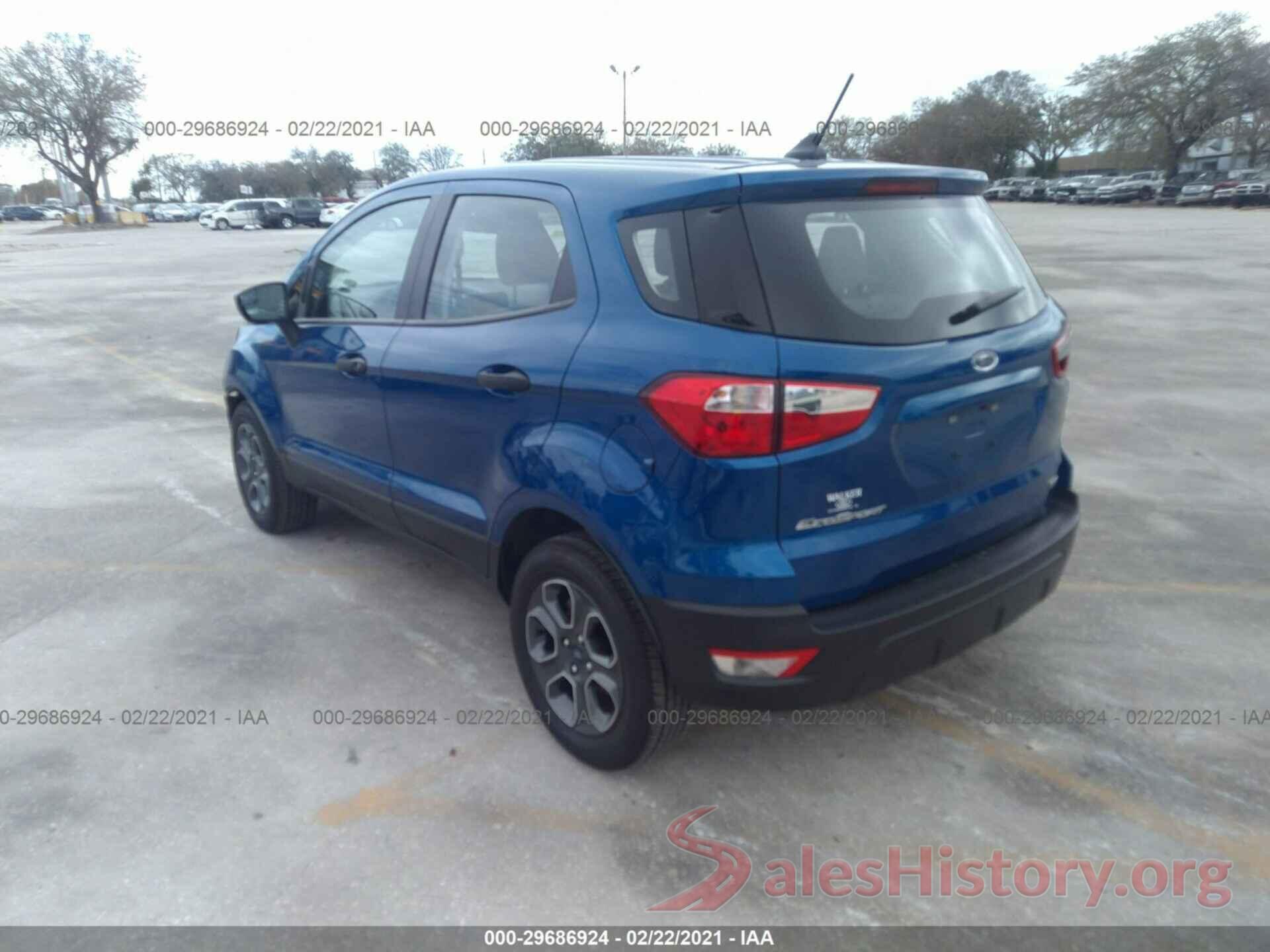 MAJ3S2FE1LC379086 2020 FORD ECOSPORT