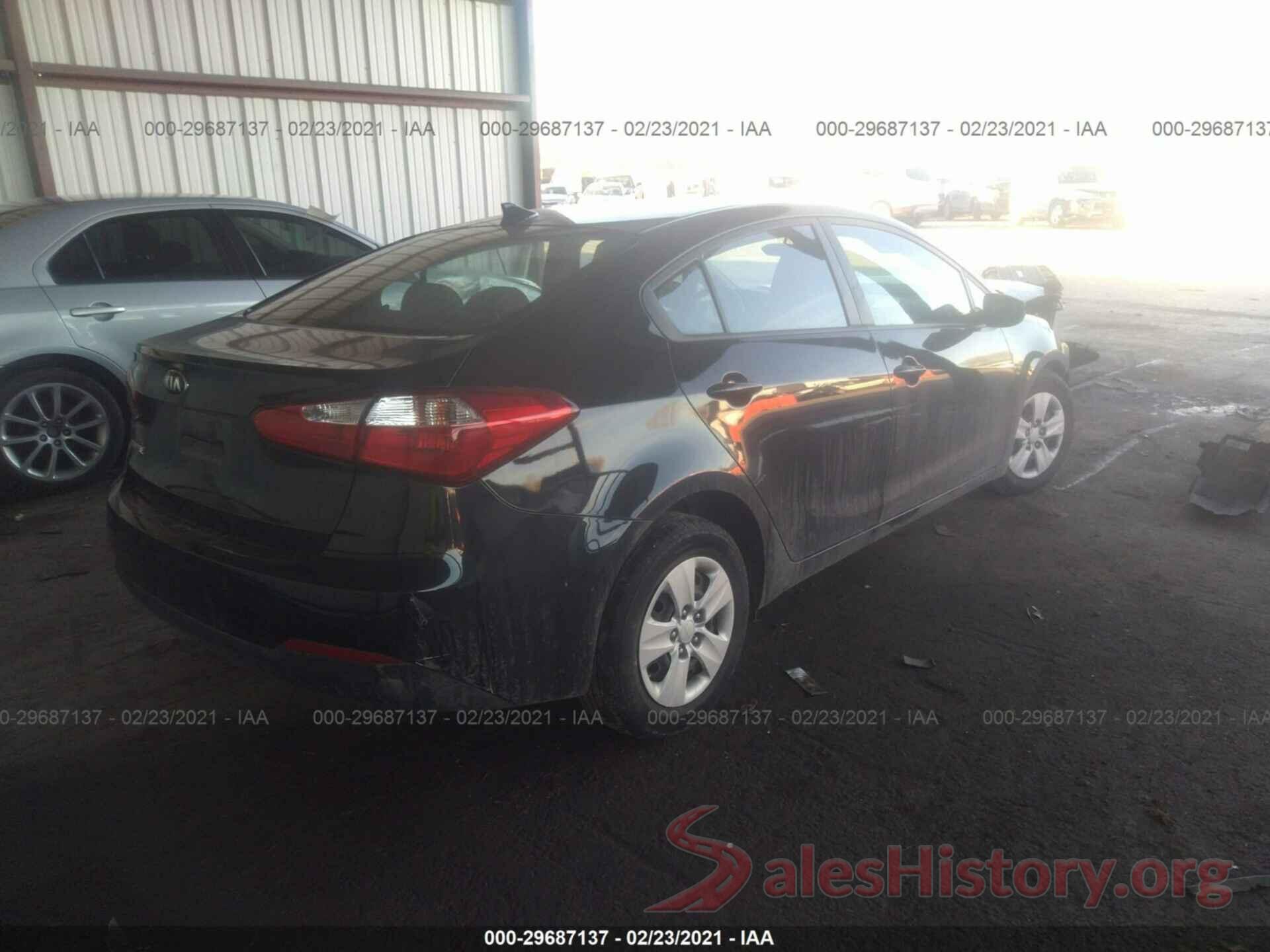 KNAFX4A64G5497435 2016 KIA FORTE