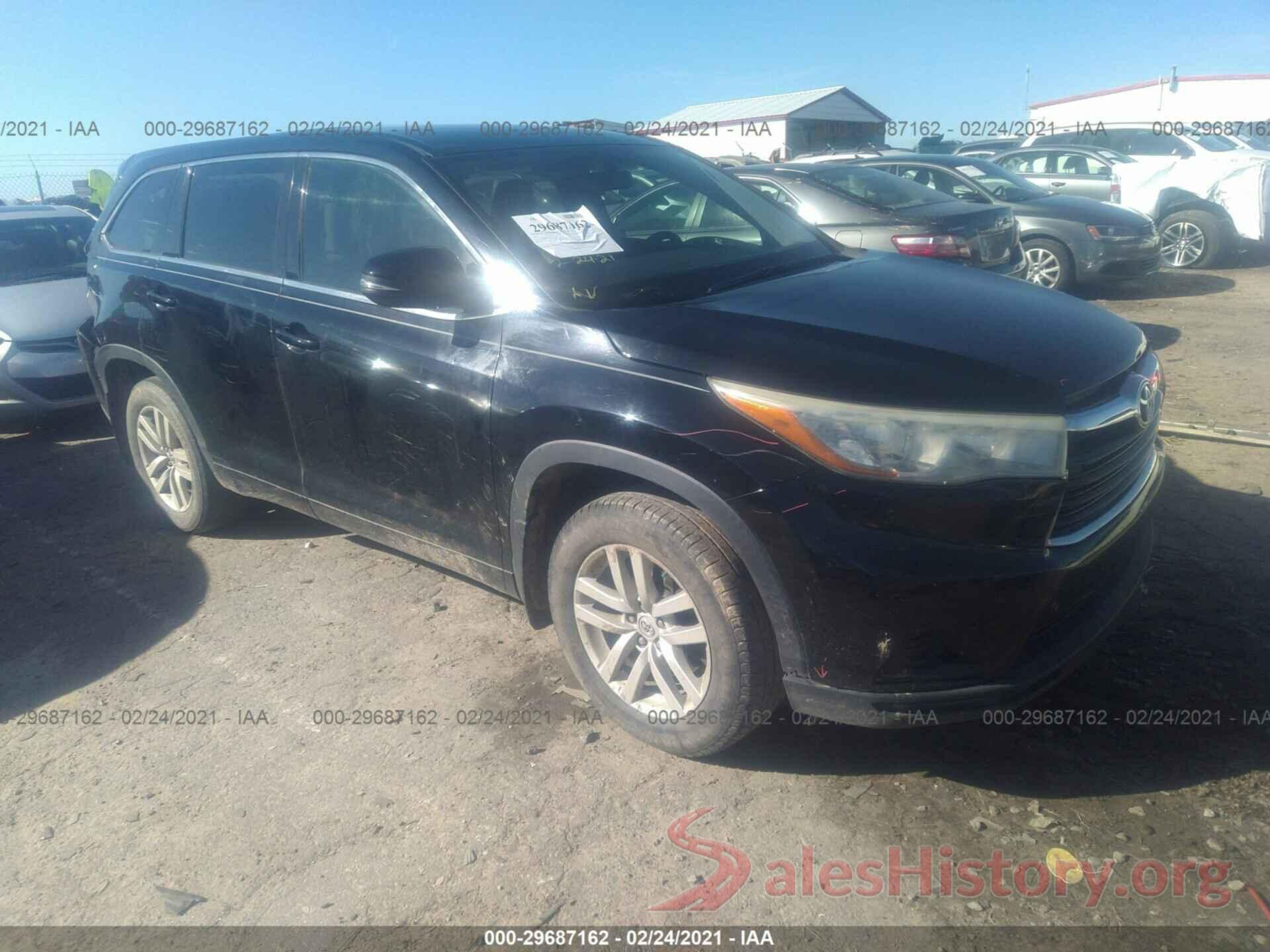 5TDBKRFH7FS142629 2015 TOYOTA HIGHLANDER