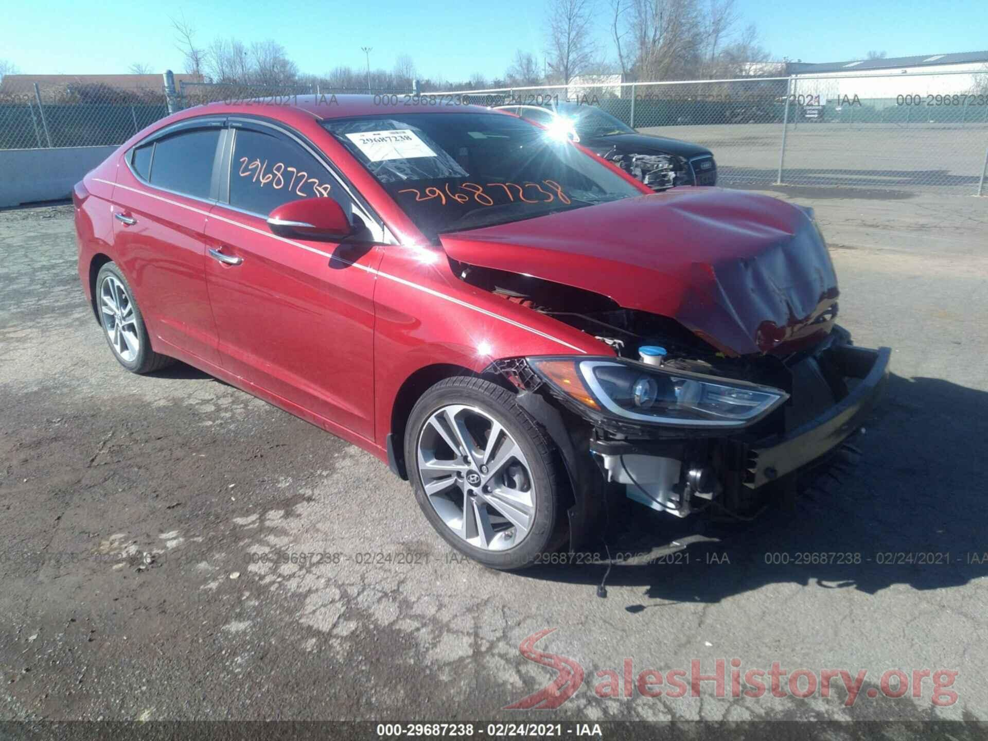 KMHD84LF6HU263742 2017 HYUNDAI ELANTRA