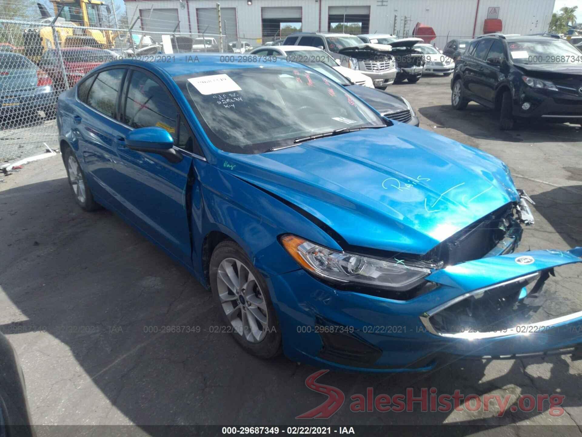 3FA6P0HD7LR161551 2020 FORD FUSION