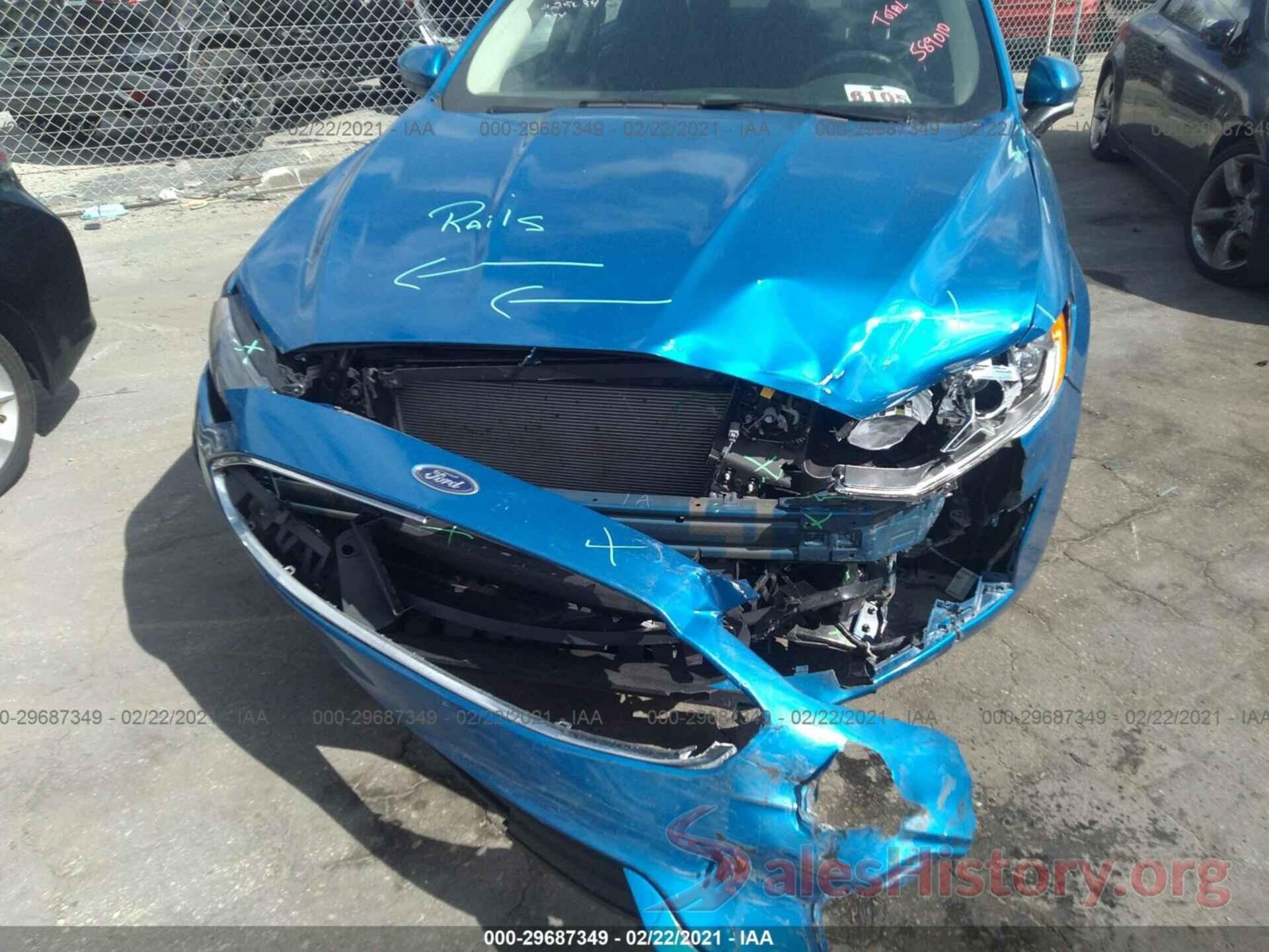 3FA6P0HD7LR161551 2020 FORD FUSION