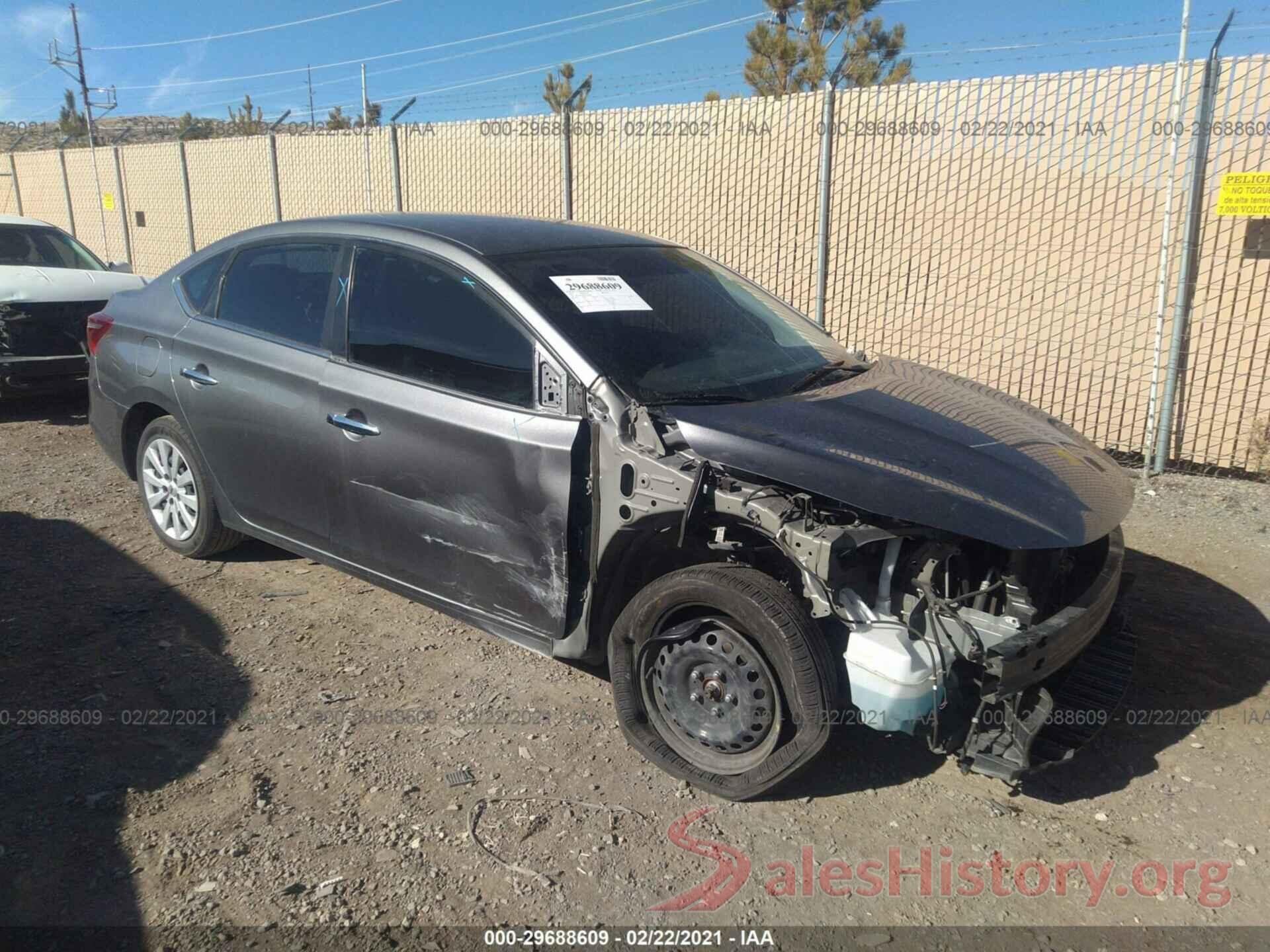 3N1AB7AP9KY261268 2019 NISSAN SENTRA